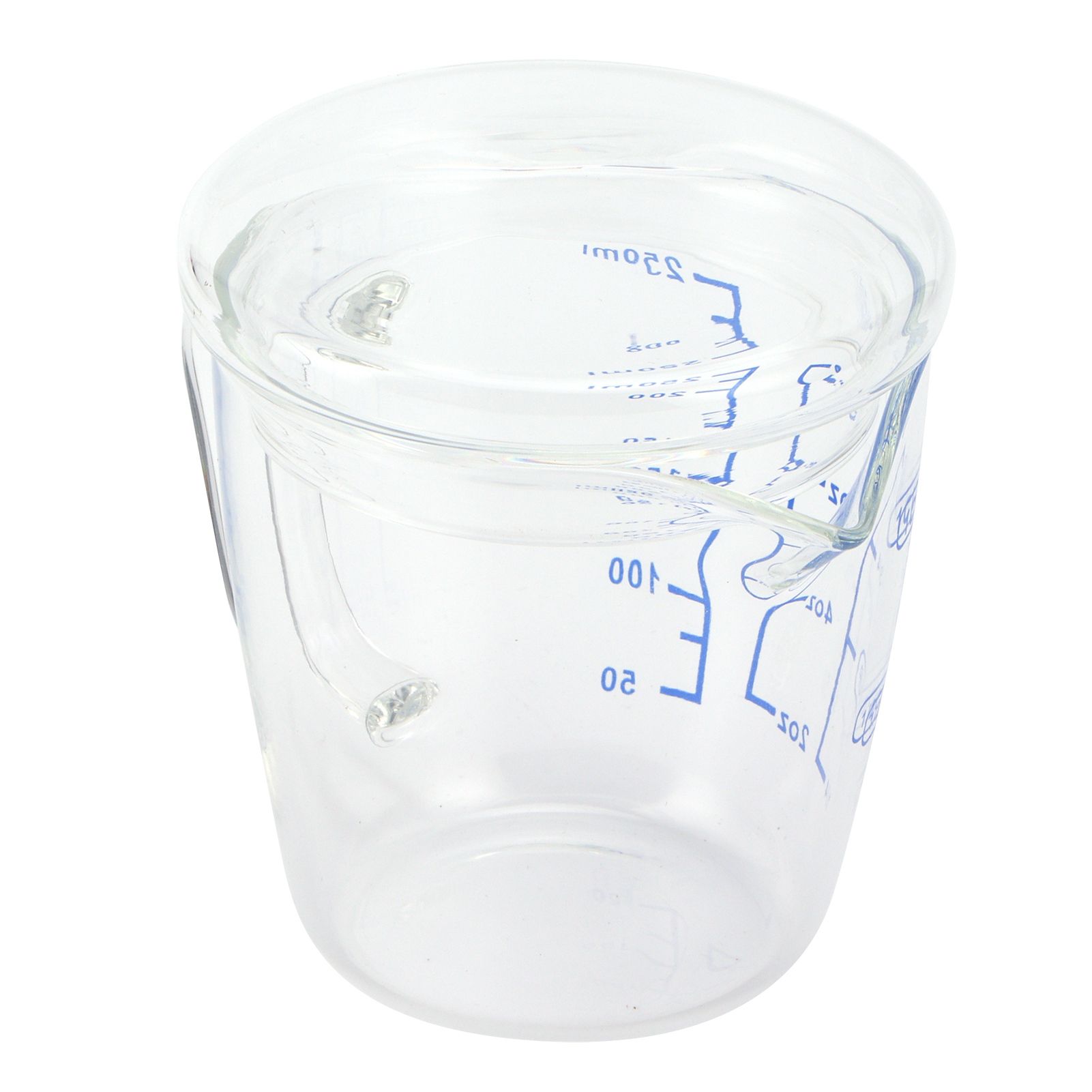 Heat Resisting Glass Measuring Cup Milk Scale Measuring Jug with Lid Kitchen view 8