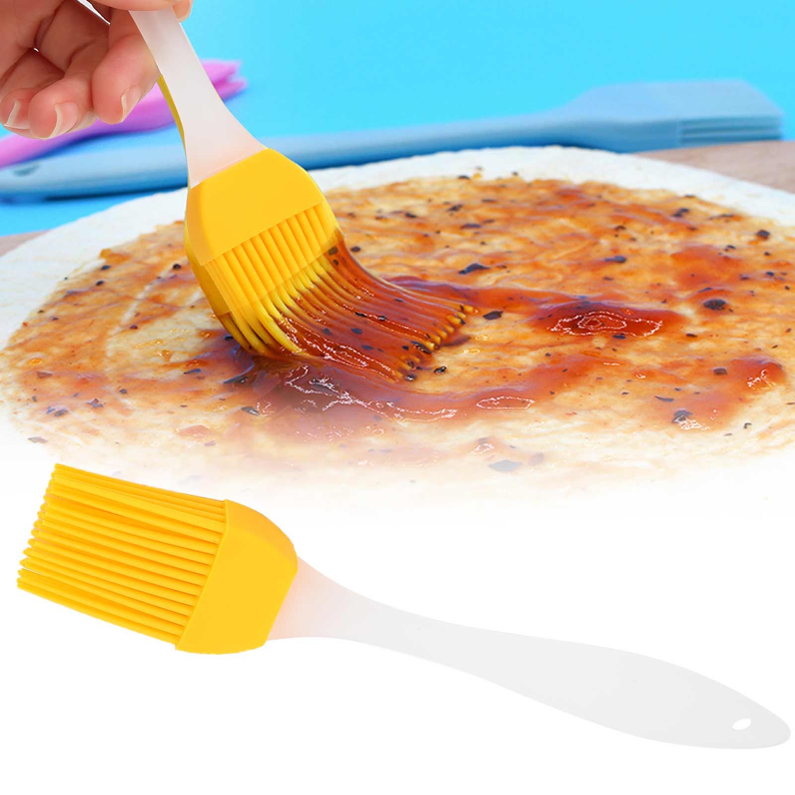 Yellow Silicone Oil Brush Grill Brush Kitchen Gadgets for Outdoor Camping Barbecue view 12