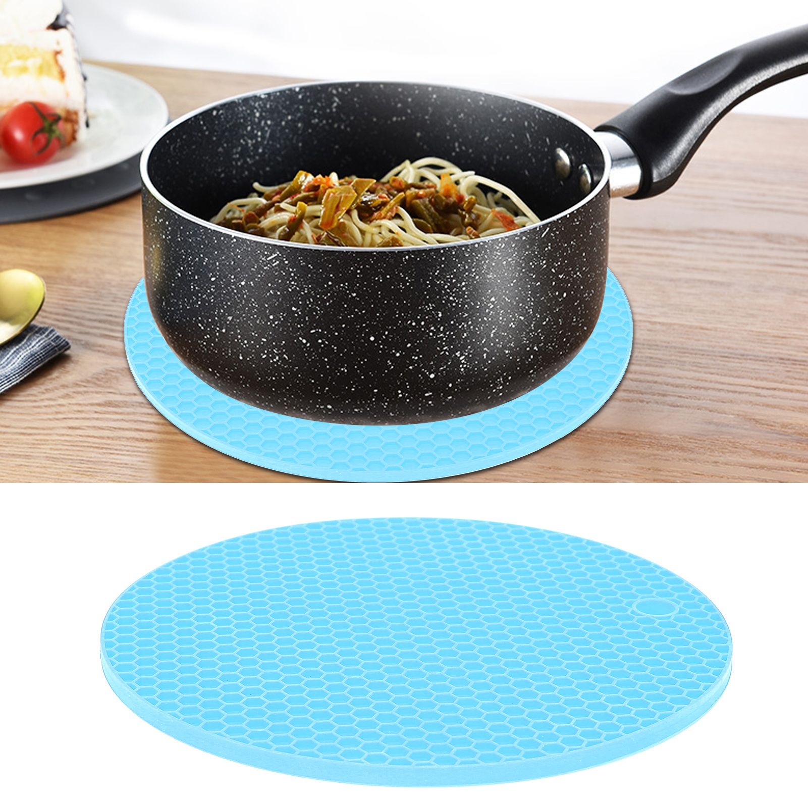 Round Shape Mat Food Grade Thickened Silicone Placemat Insulation Pad view 12