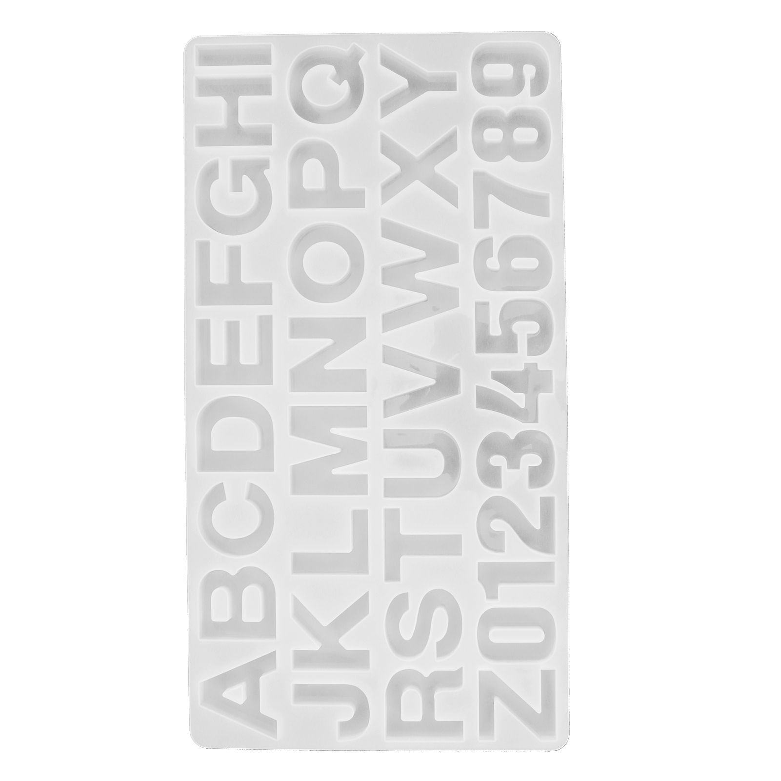 English Letters Number Pattern Silicone Mould DIY Chocolate Pudding Mold view 2