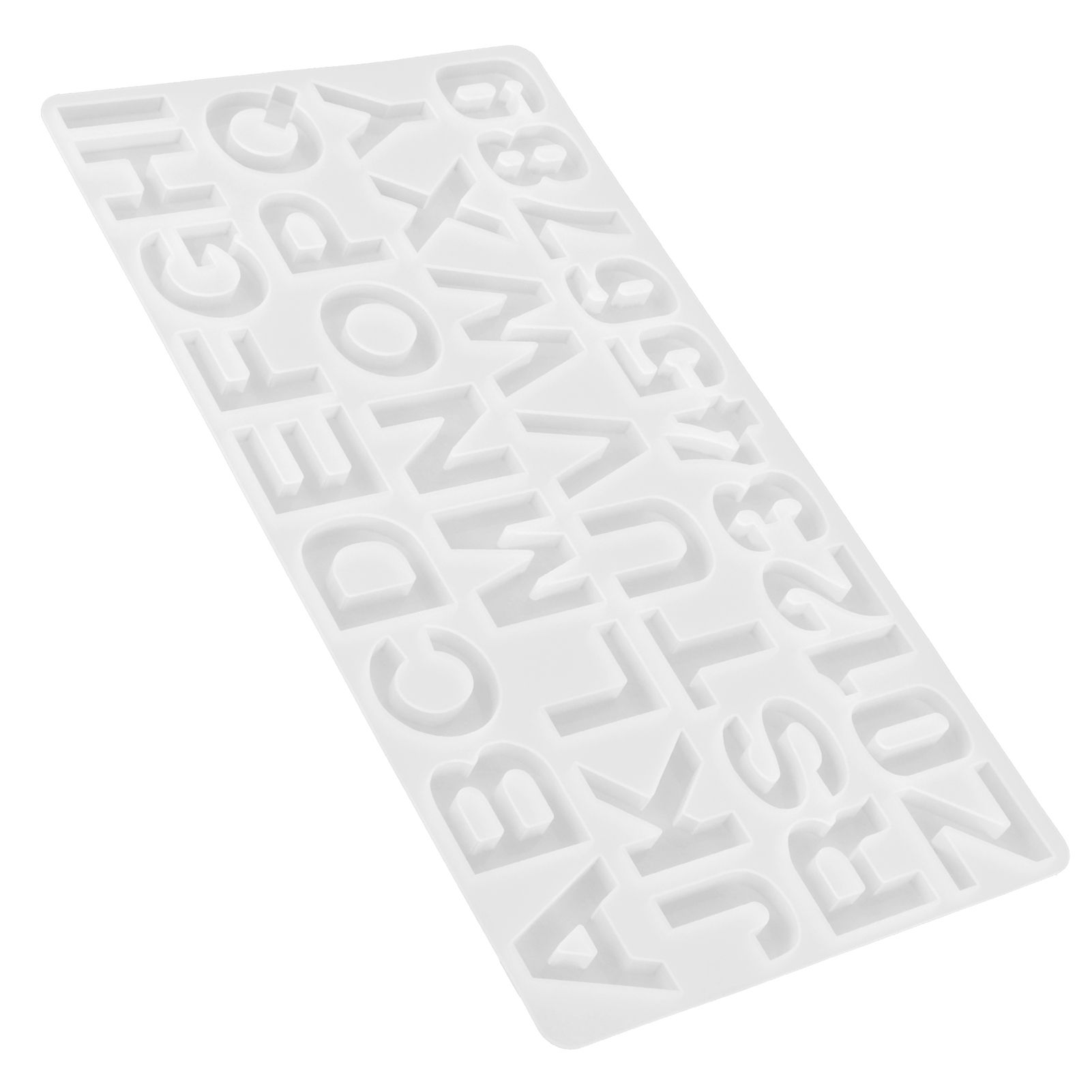 English Letters Number Pattern Silicone Mould DIY Chocolate Pudding Mold view 3