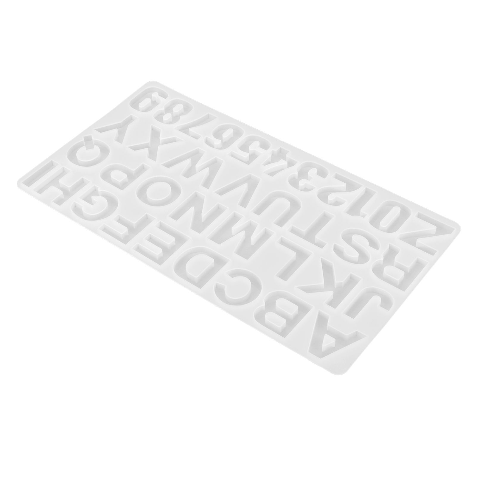 English Letters Number Pattern Silicone Mould DIY Chocolate Pudding Mold view 4
