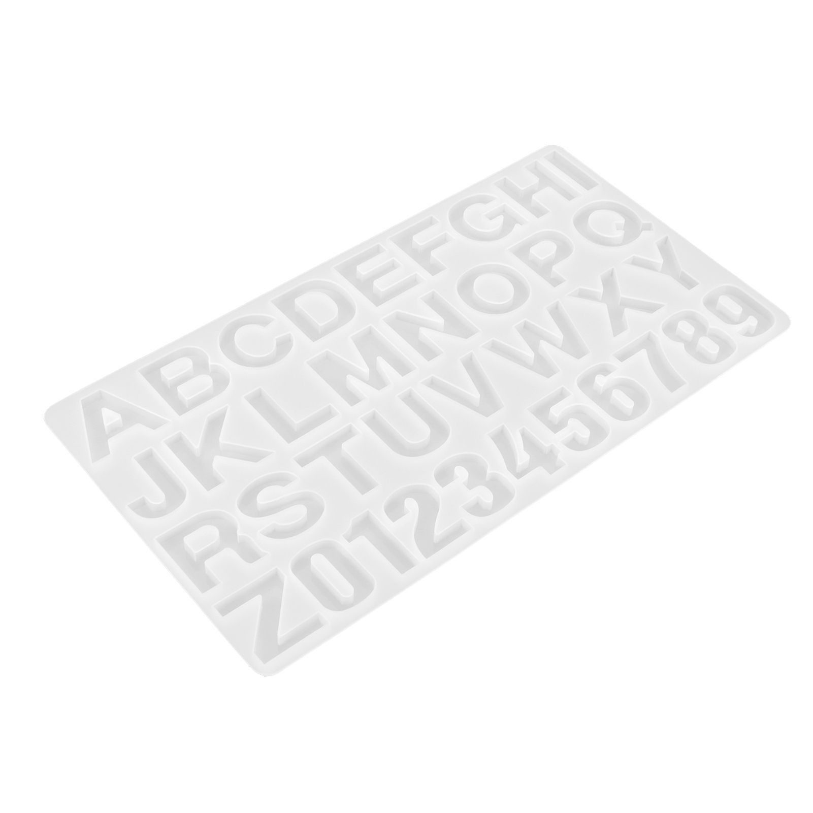English Letters Number Pattern Silicone Mould DIY Chocolate Pudding Mold view 5