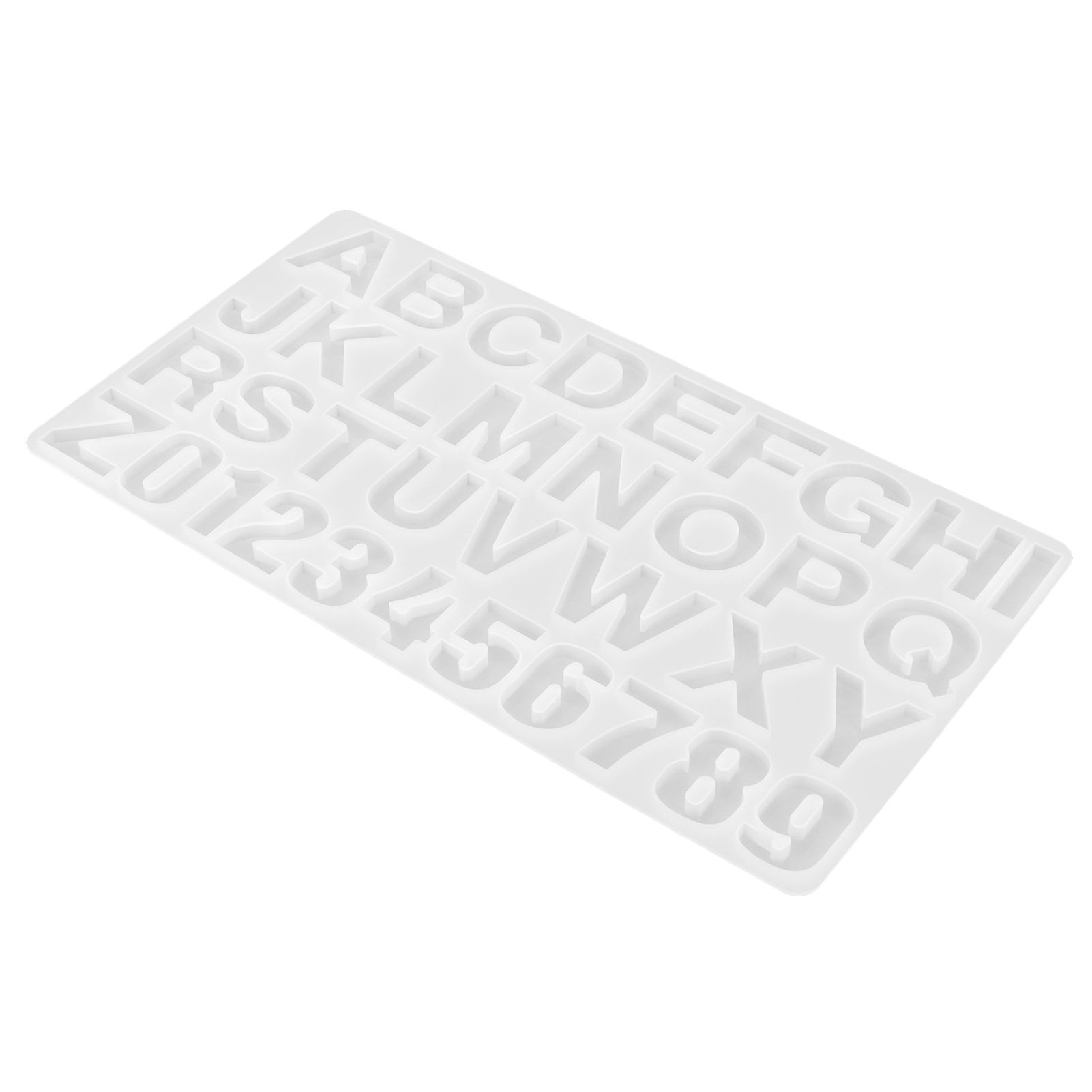 English Letters Number Pattern Silicone Mould DIY Chocolate Pudding Mold view 6