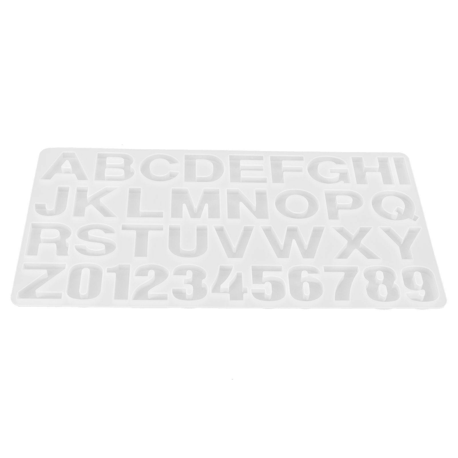 English Letters Number Pattern Silicone Mould DIY Chocolate Pudding Mold view 7