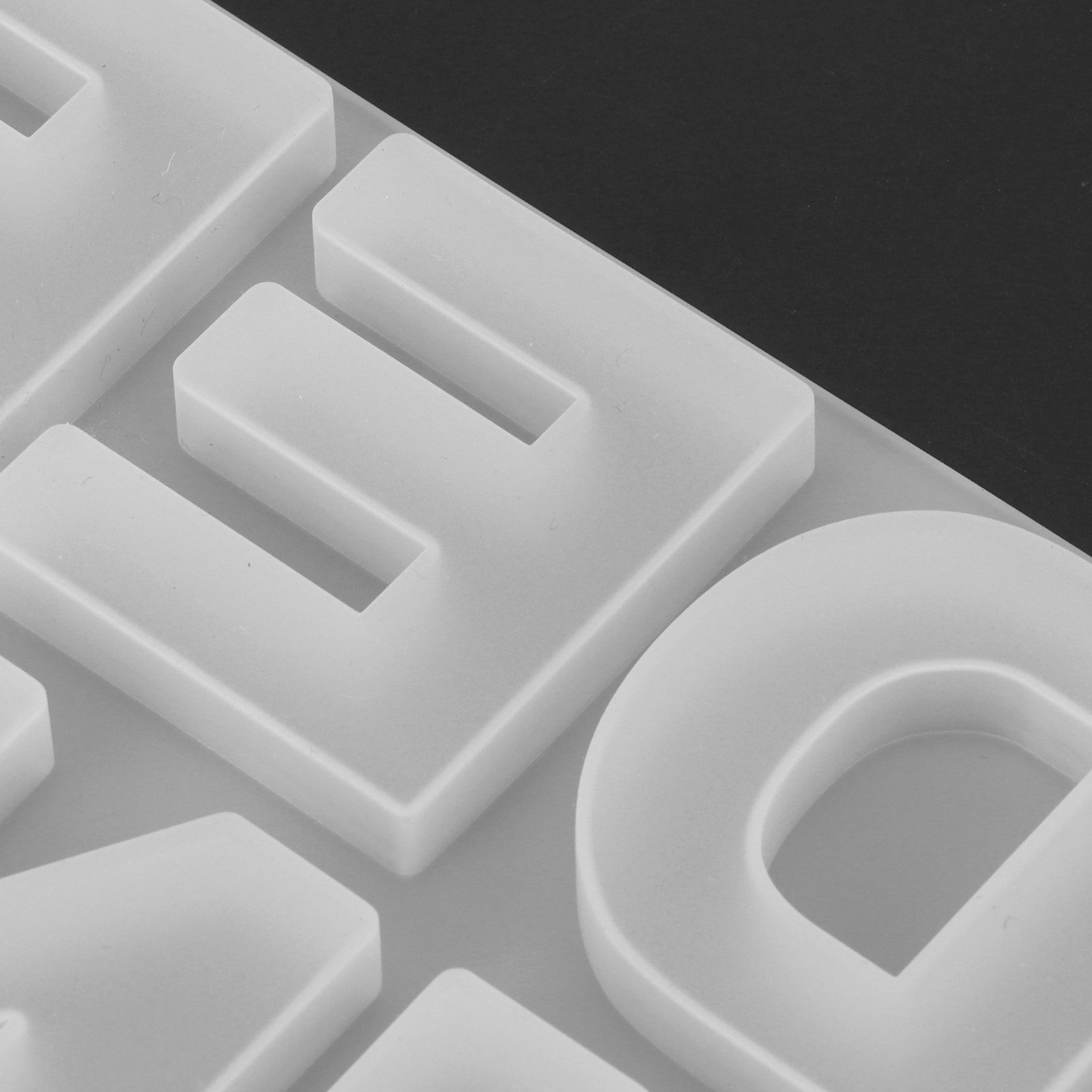 English Letters Number Pattern Silicone Mould DIY Chocolate Pudding Mold view 13