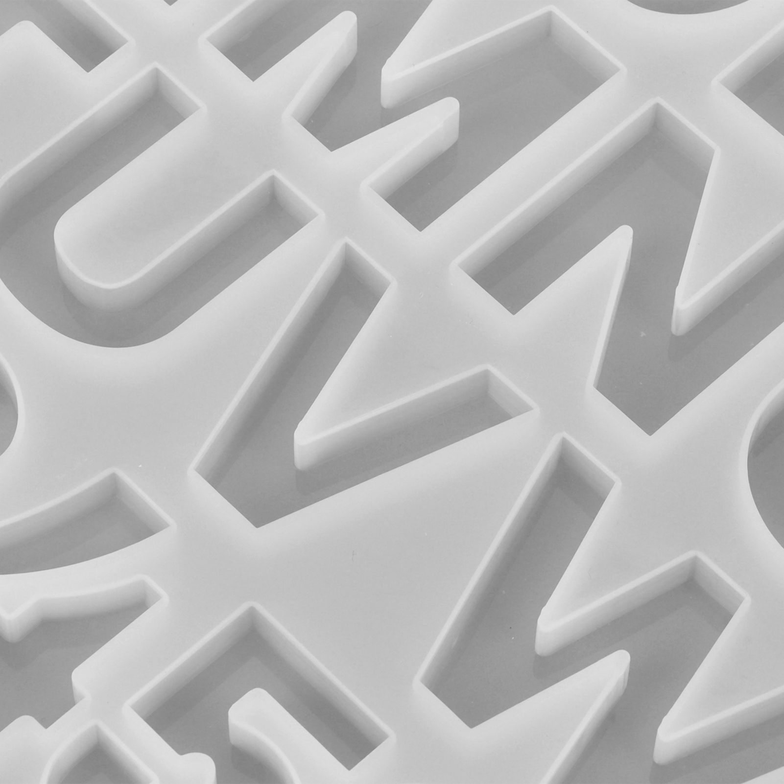 English Letters Number Pattern Silicone Mould DIY Chocolate Pudding Mold view 14