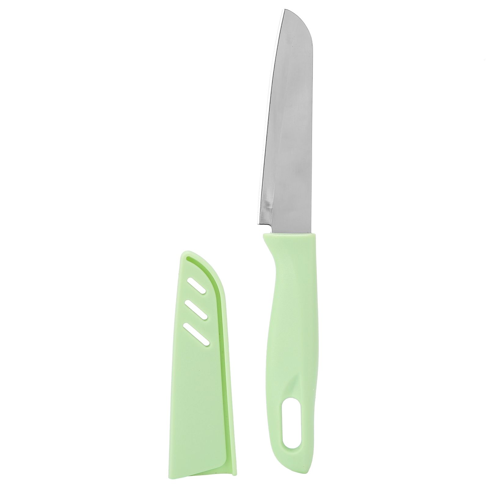 Kitchen Knife Portable Stainless Steel Fruit Melon Cutter with Sleeve for Home