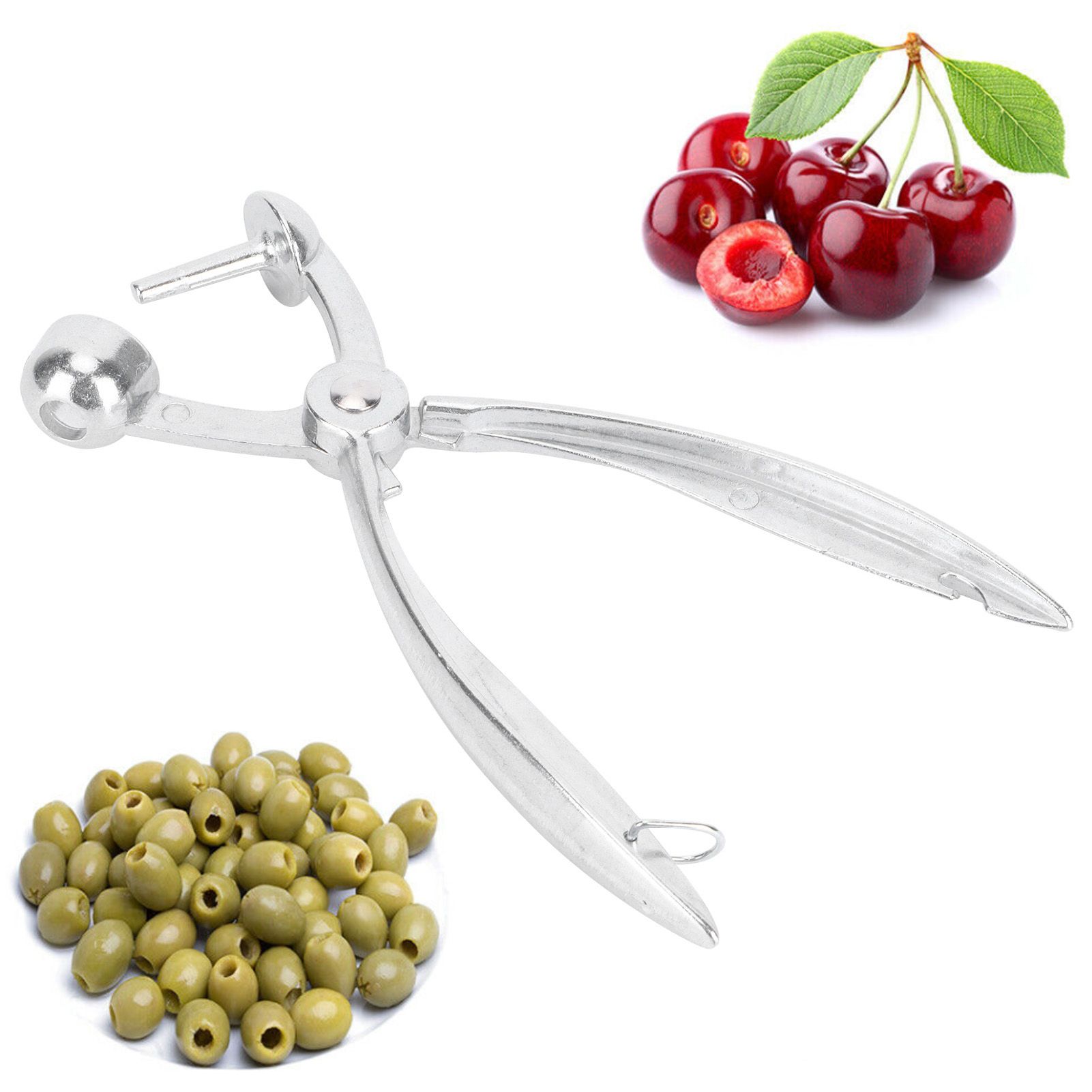 Cherry Seed Remover Pitter Aluminum Alloy Olive Core Remover Tool Kitchen Utensils view 11