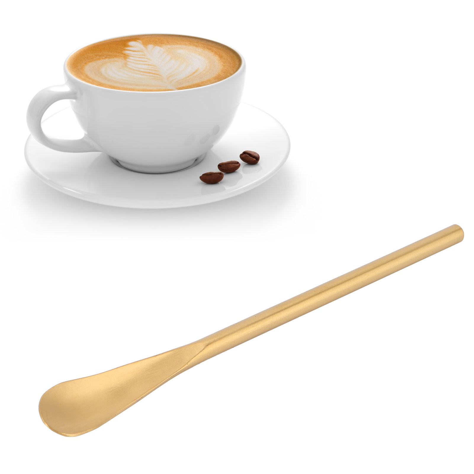 Stainless Steel Mixing Spoon Short Handle Dessert Coffee Spoon Mixing Stick view 11