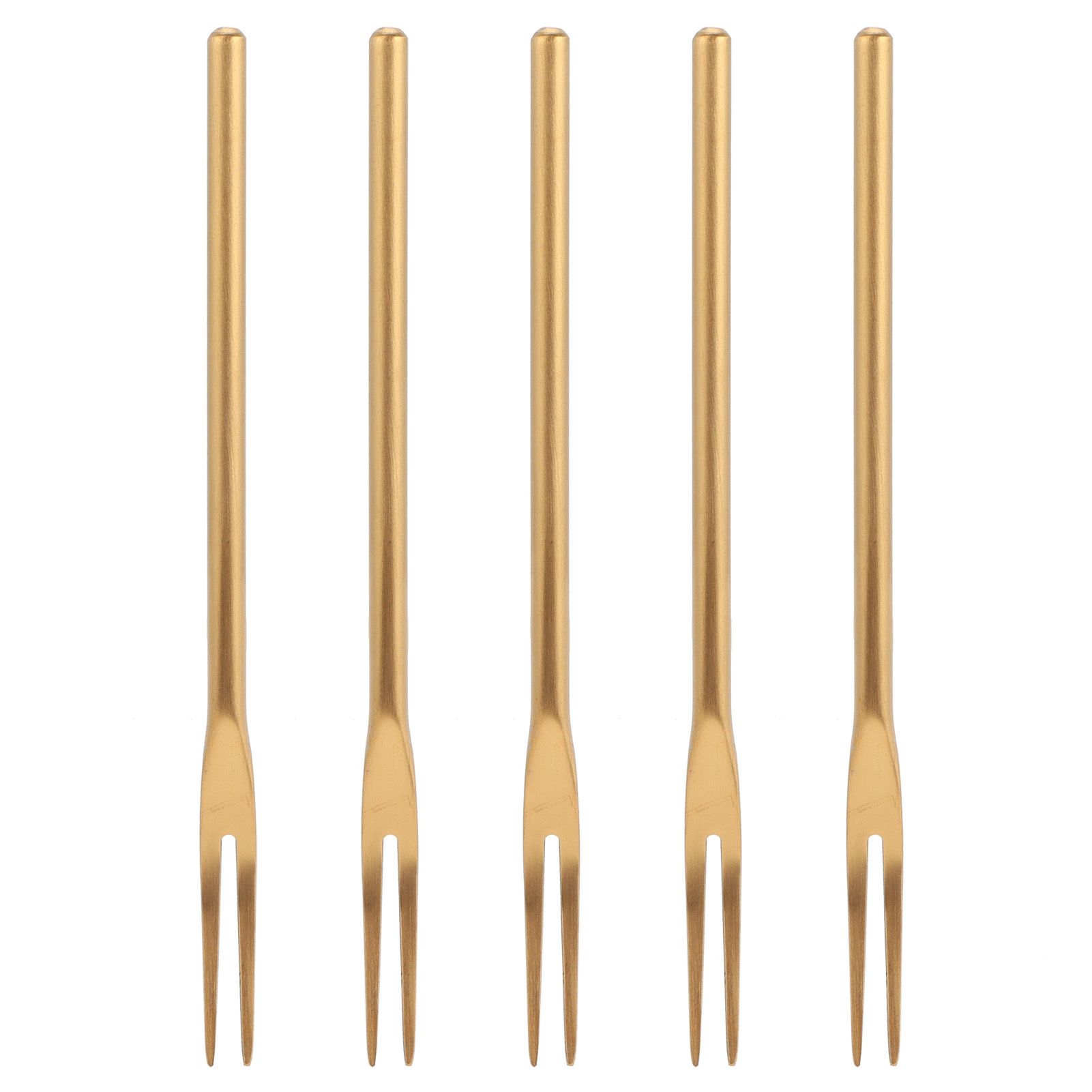 5Pcs Fruit Fork Stainless Steel Originality Cute Dessert Cake Small Fork for