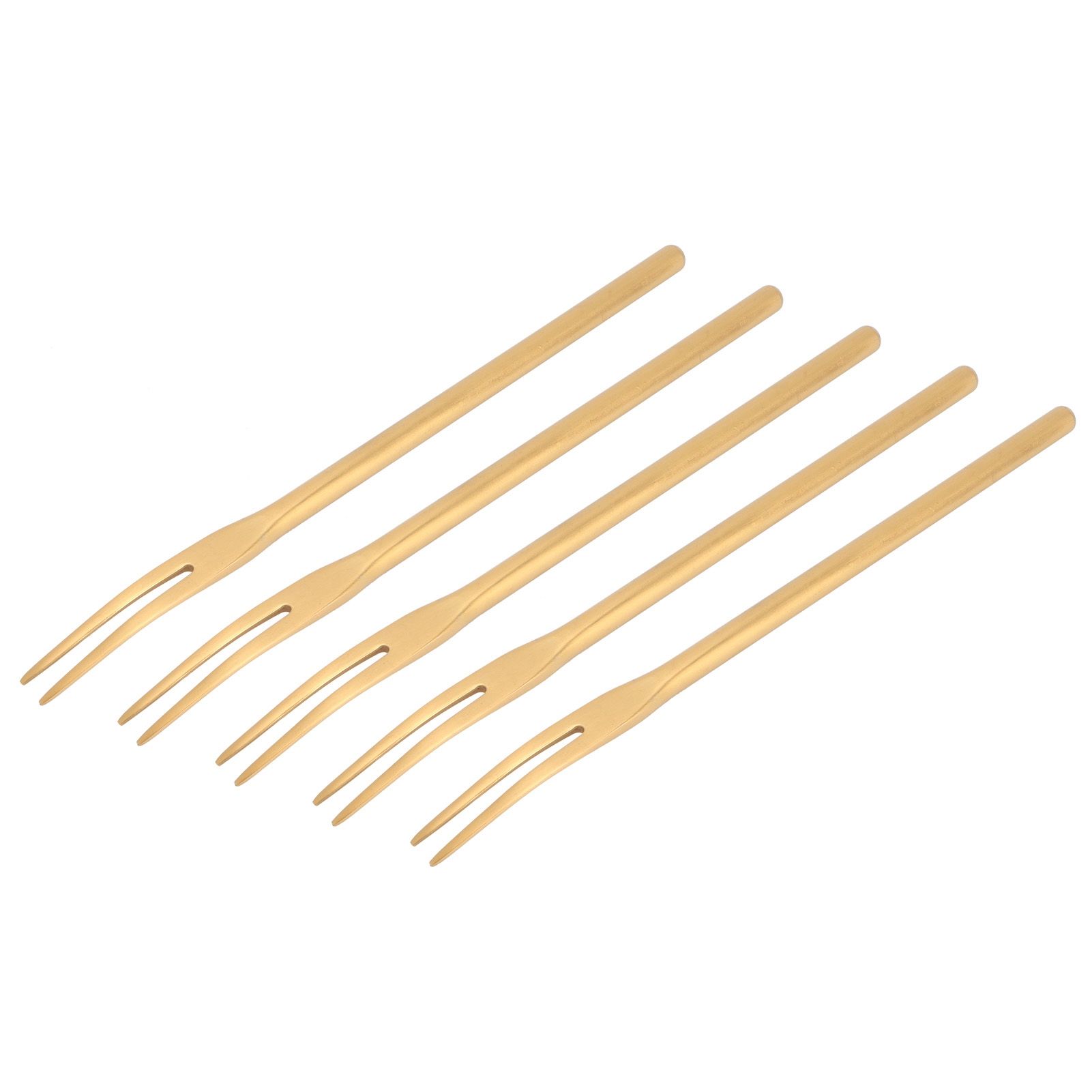 5Pcs Fruit Fork Stainless Steel Originality Cute Dessert Cake Small Fork for view 4