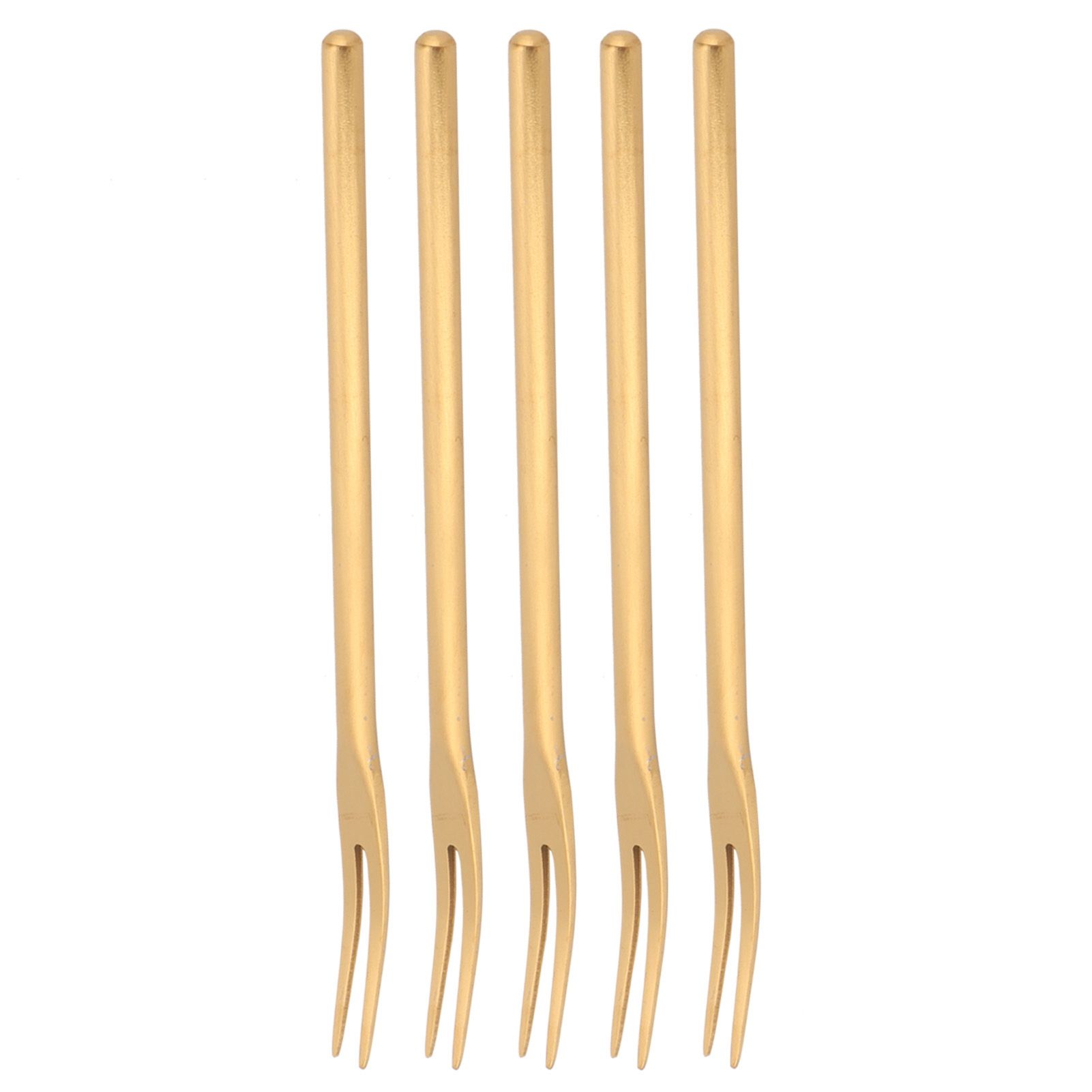 5Pcs Fruit Fork Stainless Steel Originality Cute Dessert Cake Small Fork for view 6