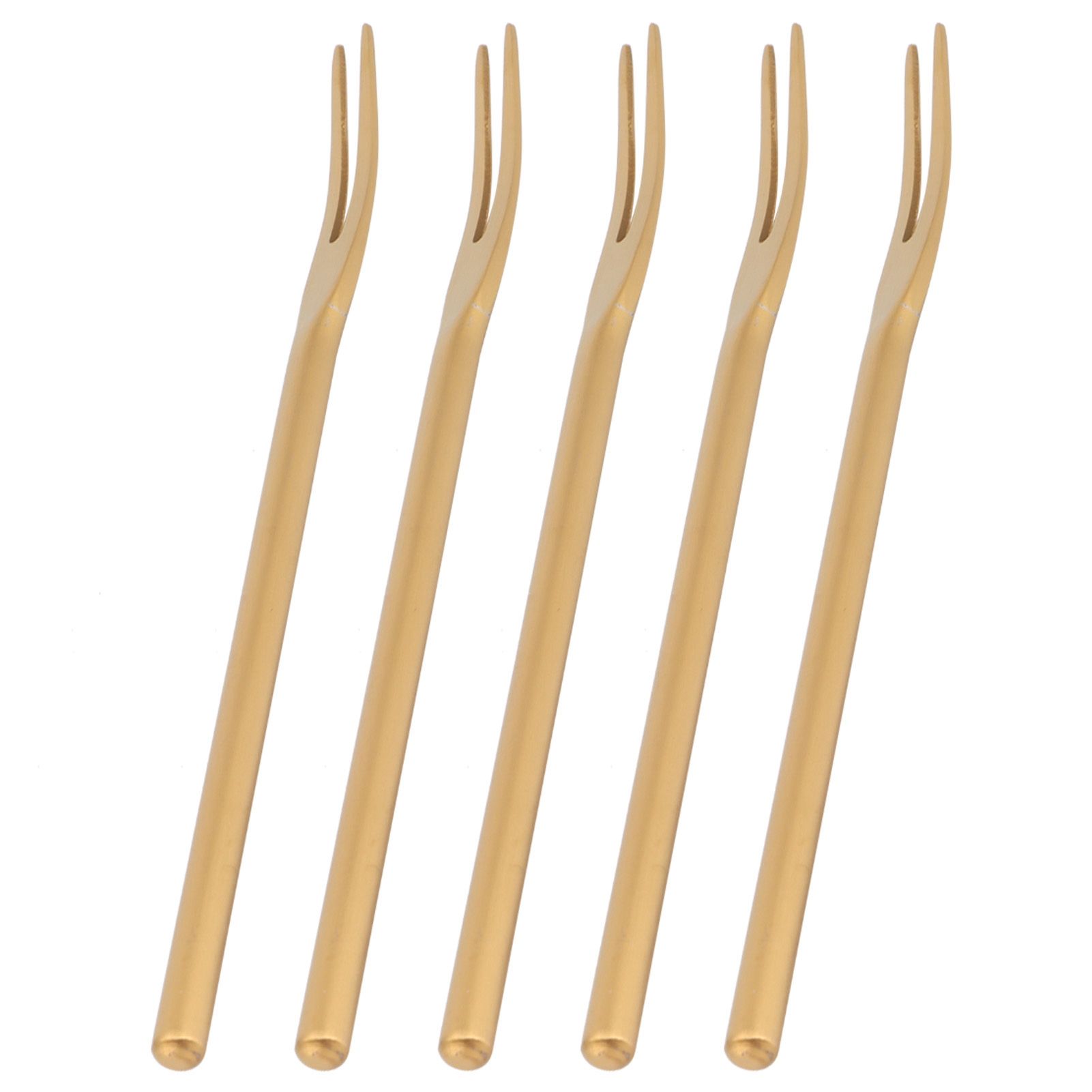 5Pcs Fruit Fork Stainless Steel Originality Cute Dessert Cake Small Fork for view 9