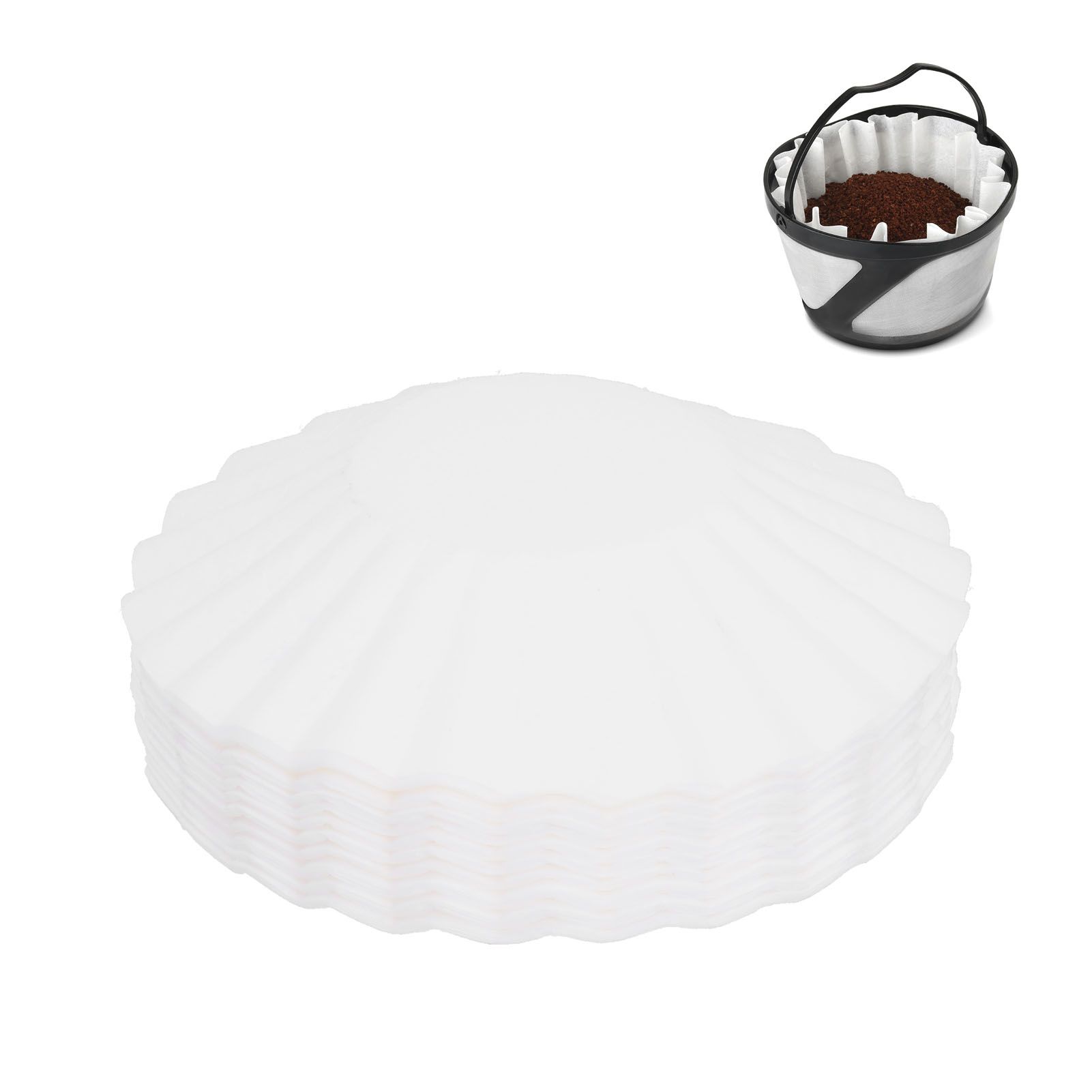 100PCS Coffee Filter Papers Pour Over Filter Paper Cup Fit for KEURIG K-DUO view 12