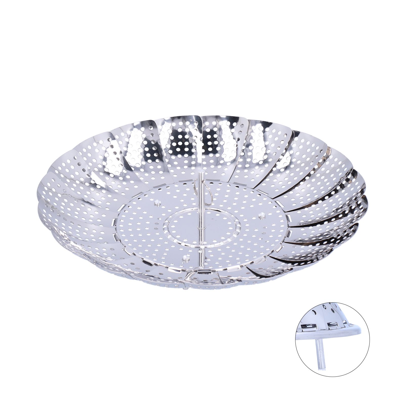 Steam Basket Multifunction Stainless Steel Folding Steam Rack Cookware Kitchen view 4