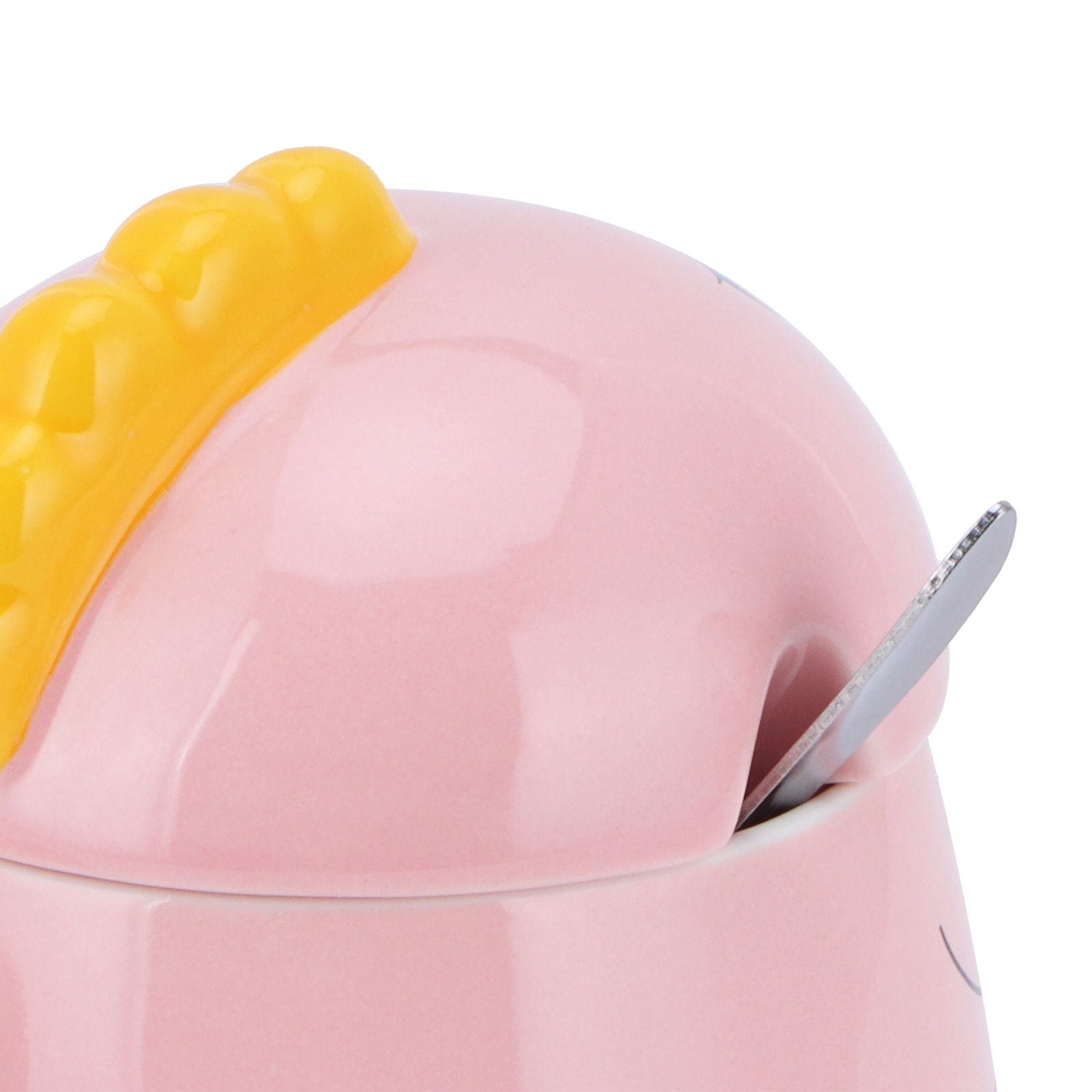 450ml Cute Ceramic Cup with Lid Spoon Water Cup Coffee Mug Girl Gift for Home view 15