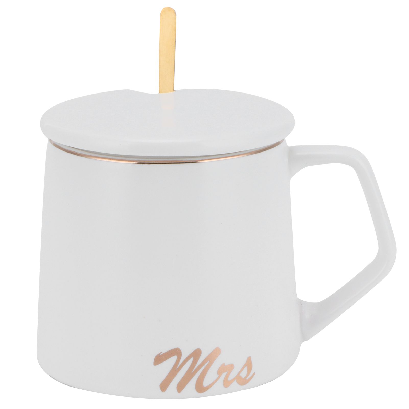 320ml Fashon Ceramic Cup Coffee Mug Cup with Lid Spoon Present Gift for Home