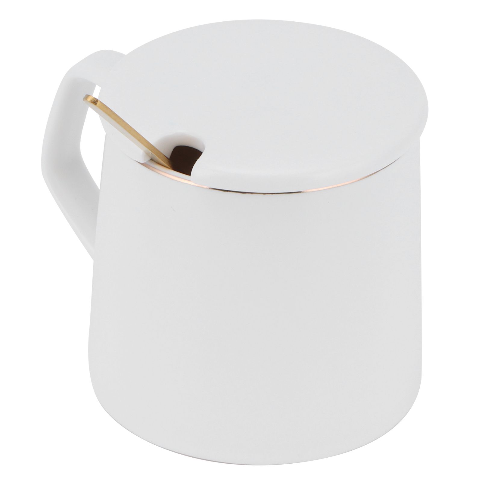 320ml Fashon Ceramic Cup Coffee Mug Cup with Lid Spoon Present Gift for Home view 10