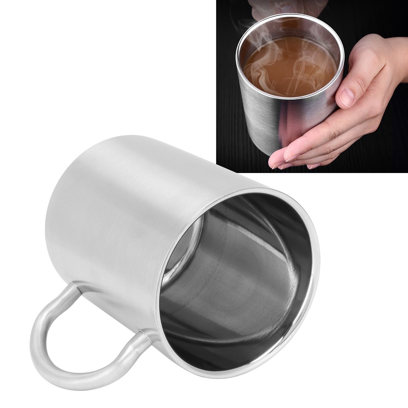 Water Cup 304 Stainless Steel Double Layer Insulated Coffee Beer Mug with view 11