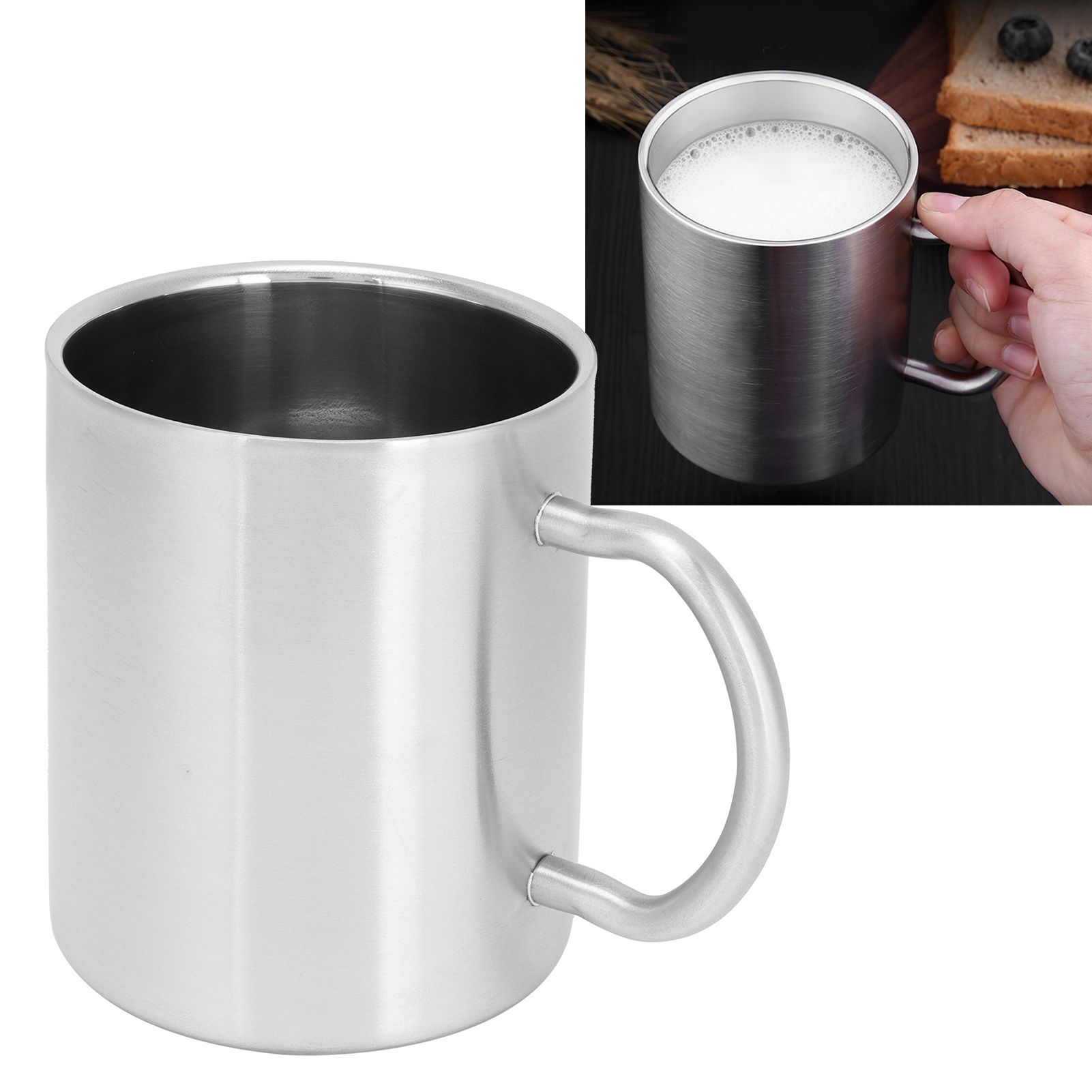 Water Cup 304 Stainless Steel Double Layer Insulated Coffee Beer Mug with view 12