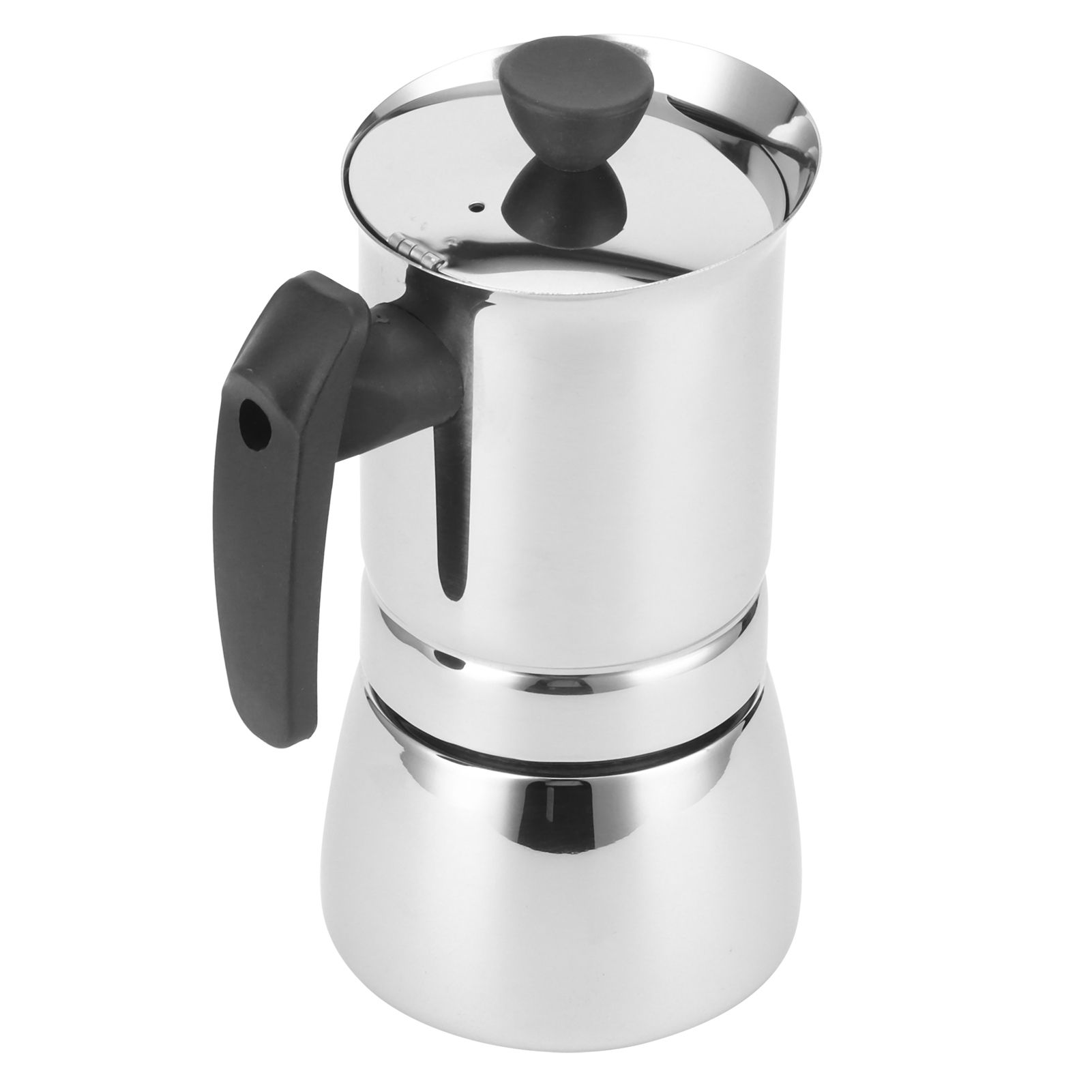 Stainless Steel Moka Pot Portable Coffee Maker Brewing Coffee Machine for Home view 2