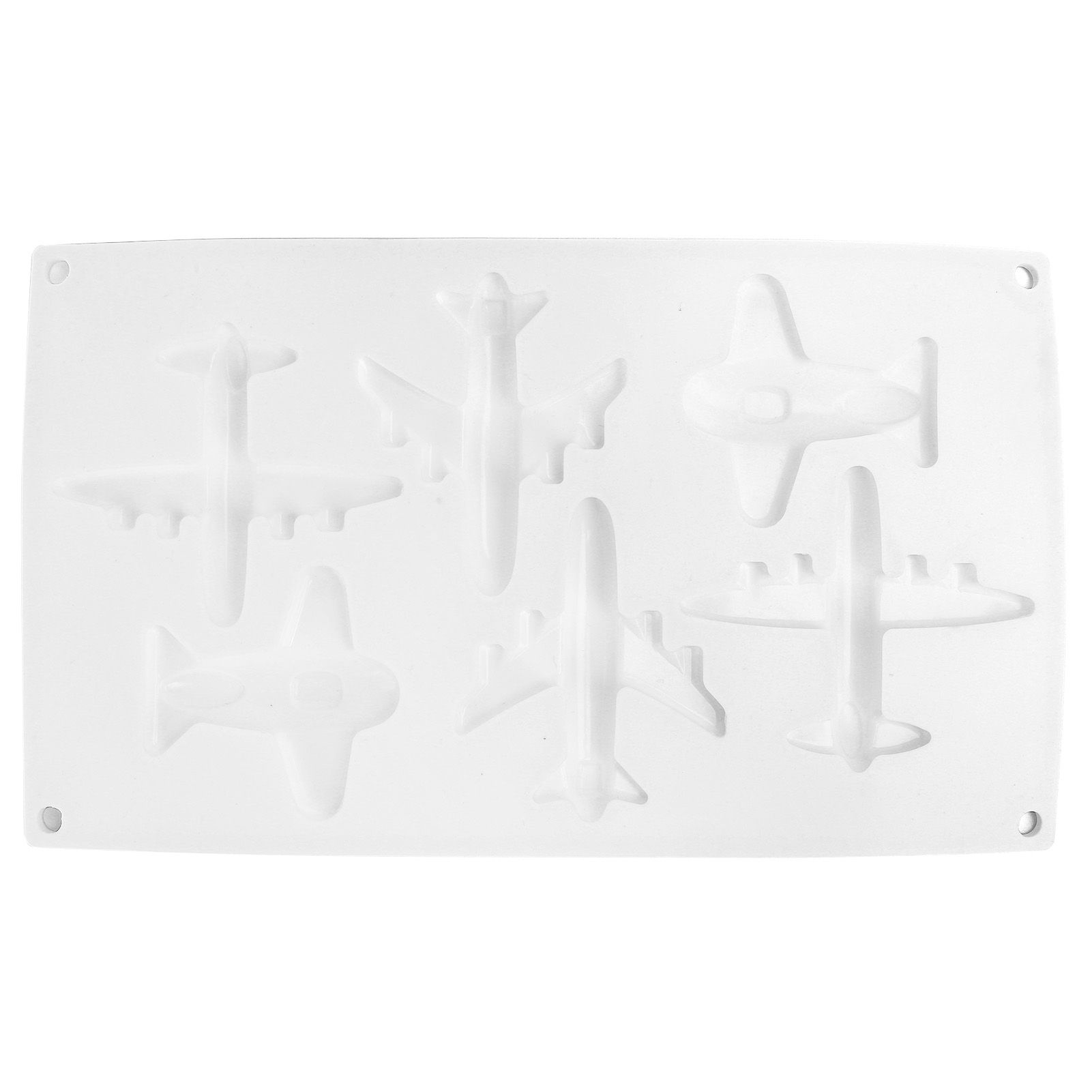 6 Grid Airplane Shape Mold Silicone Baking Chocolate Cake Decoration Mold for — image 1