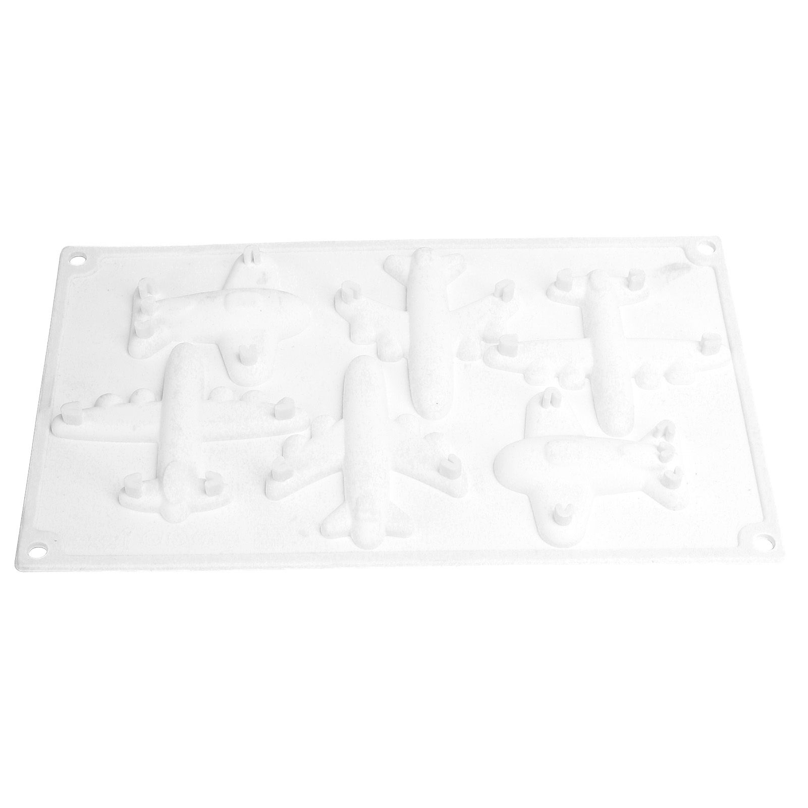 6 Grid Airplane Shape Mold Silicone Baking Chocolate Cake Decoration Mold for view 2
