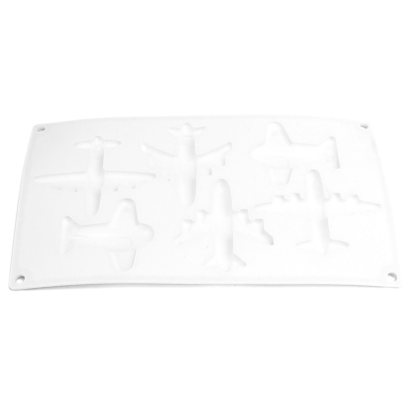 6 Grid Airplane Shape Mold Silicone Baking Chocolate Cake Decoration Mold for view 3