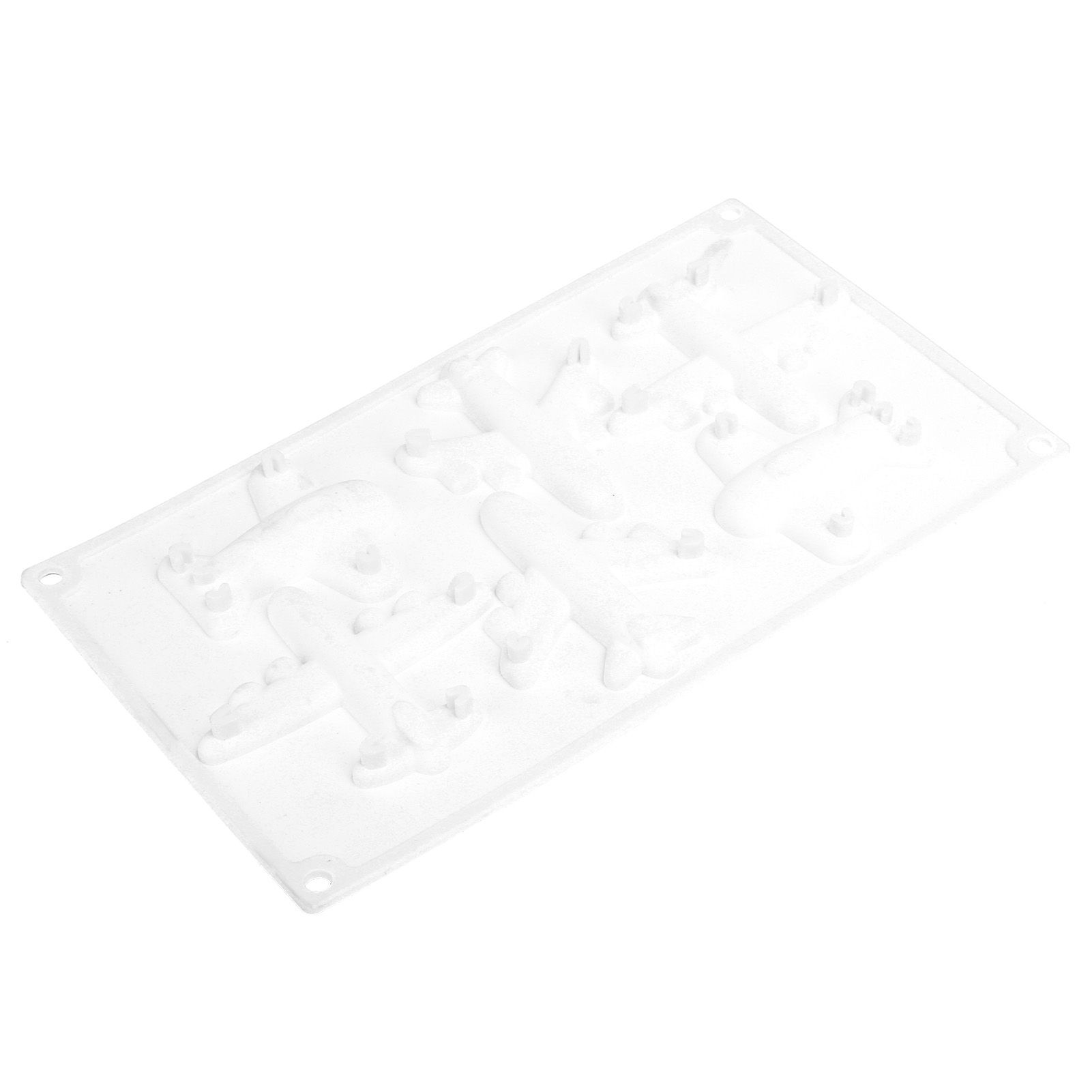 6 Grid Airplane Shape Mold Silicone Baking Chocolate Cake Decoration Mold for view 5