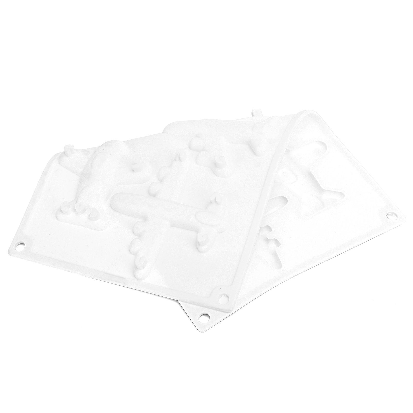 6 Grid Airplane Shape Mold Silicone Baking Chocolate Cake Decoration Mold for view 10