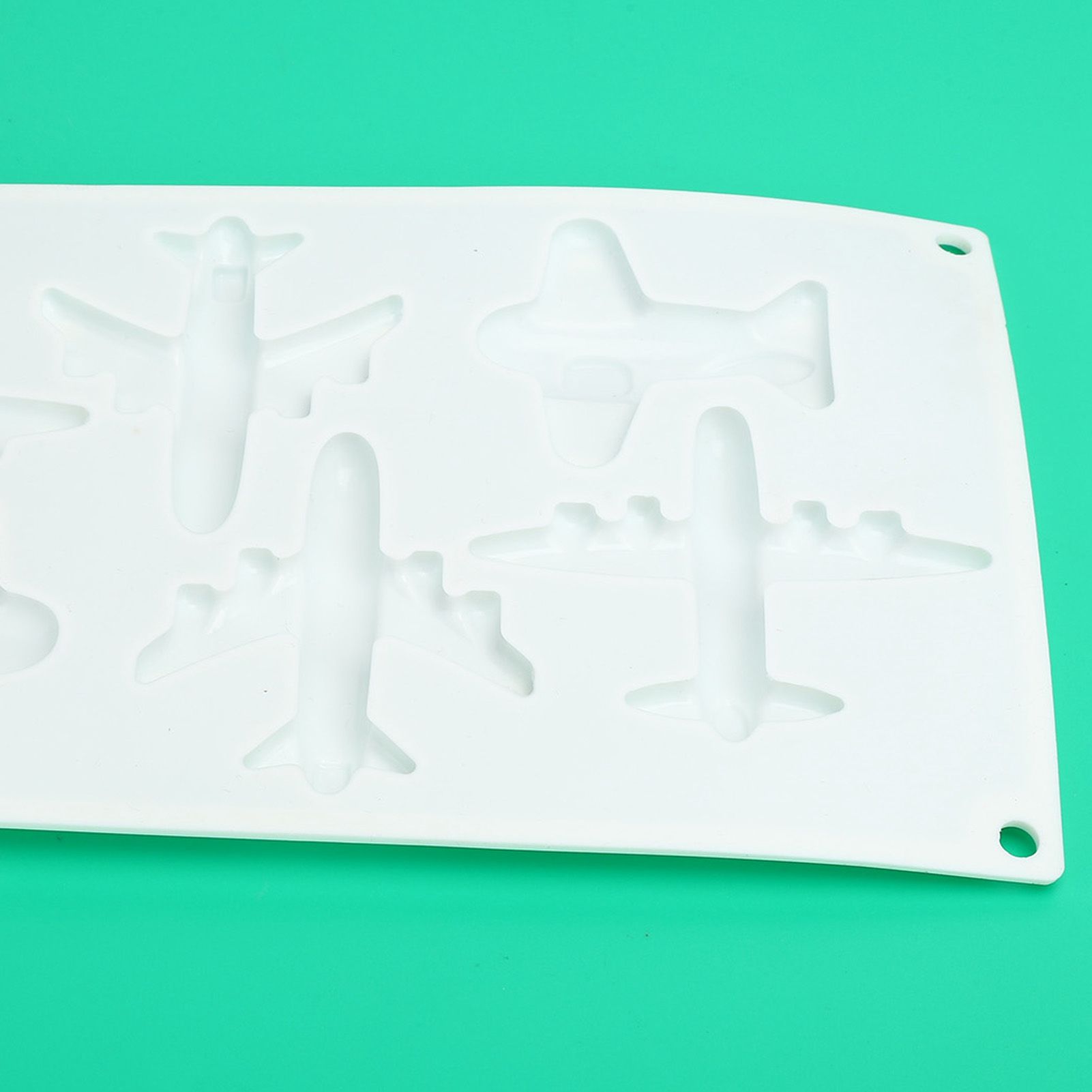 6 Grid Airplane Shape Mold Silicone Baking Chocolate Cake Decoration Mold for view 15