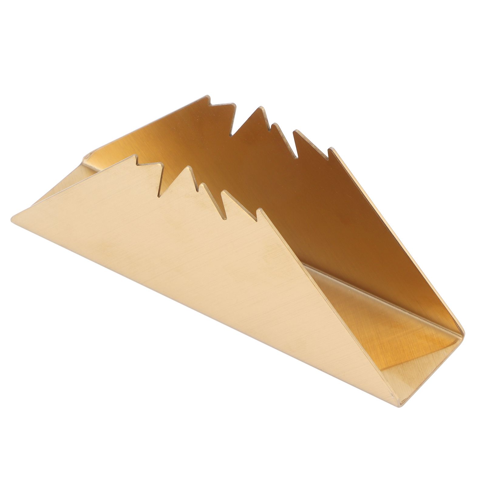 Triangular Napkin Holder Stainless Steel Stand Vertical Tissue Rack for Home view 4