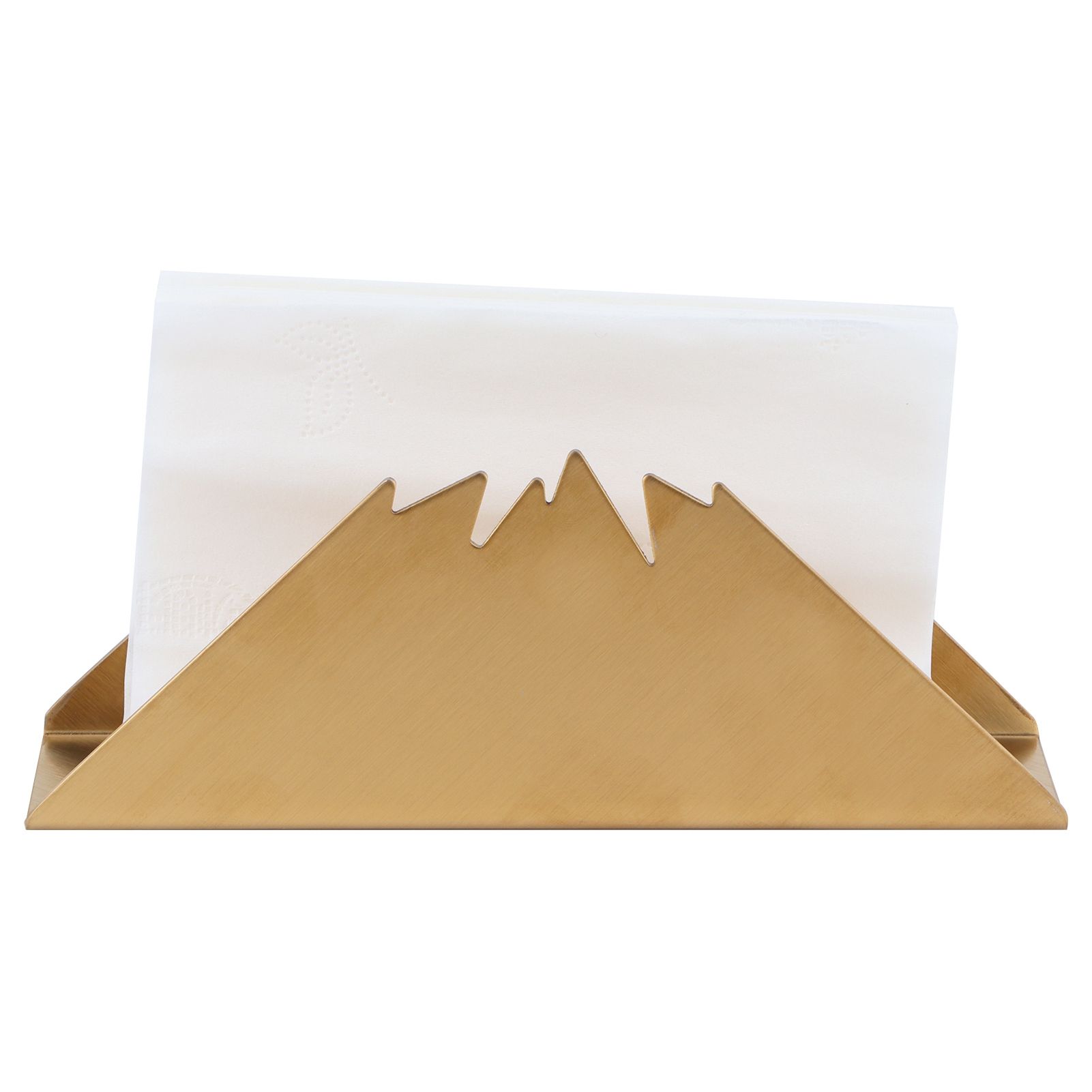 Triangular Napkin Holder Stainless Steel Stand Vertical Tissue Rack for Home view 9