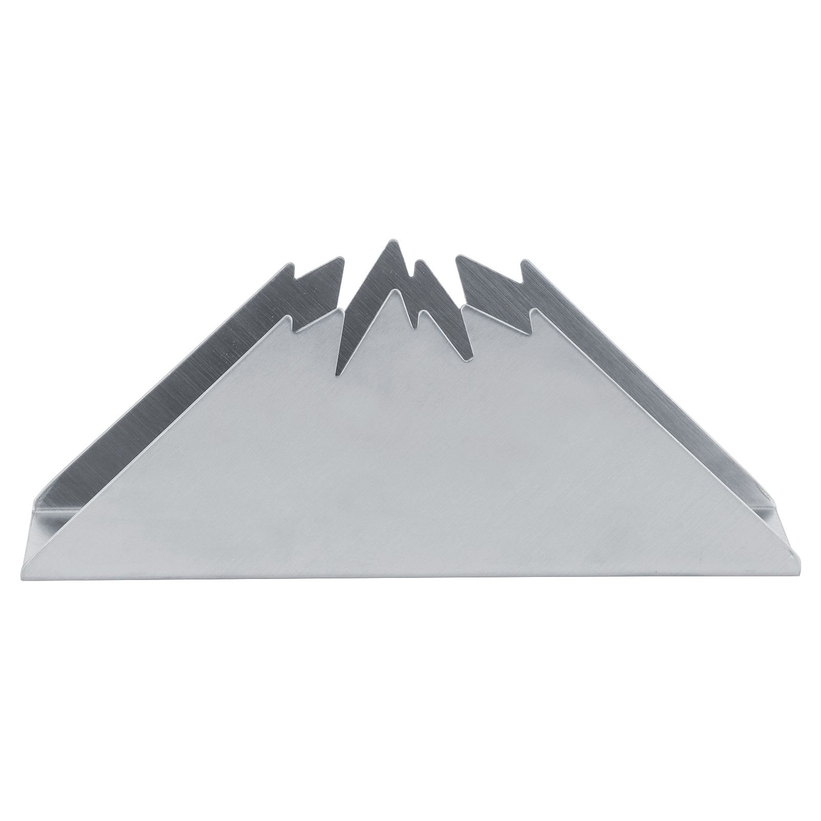 Triangular Napkin Holder Stainless Steel Stand Vertical Tissue Rack for Home view 2