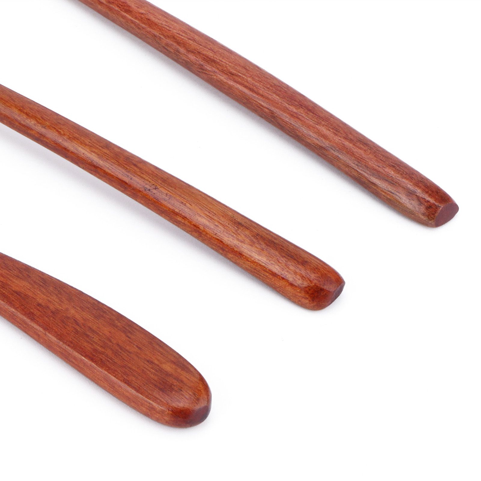 Portable Wooden Cutlery Set Spoon Fork Knife Wood Flatware Dinnerware view 14