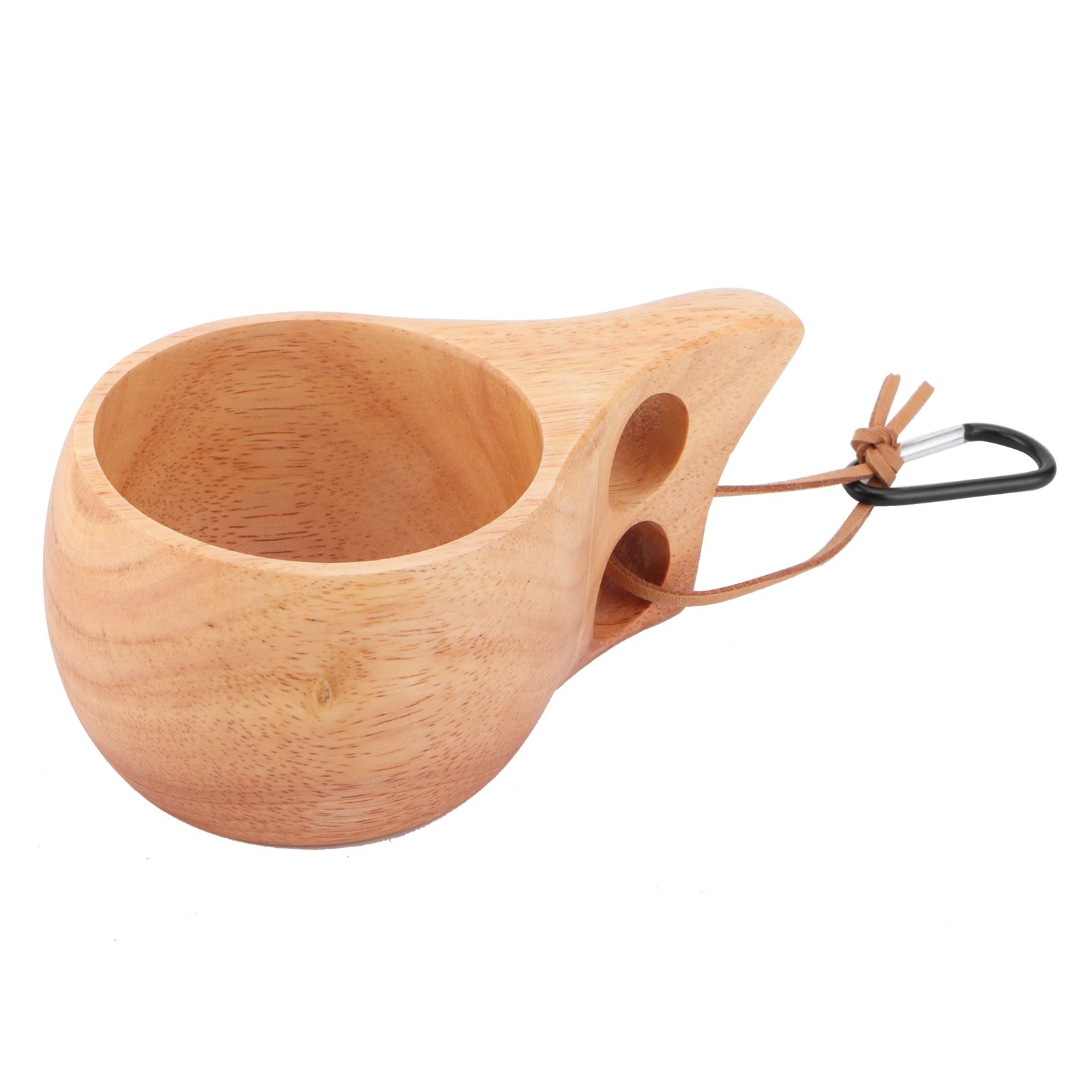 200ml Wooden Cup Portable Nordic Style Milk Coffee Mug with Hanging Buckle for