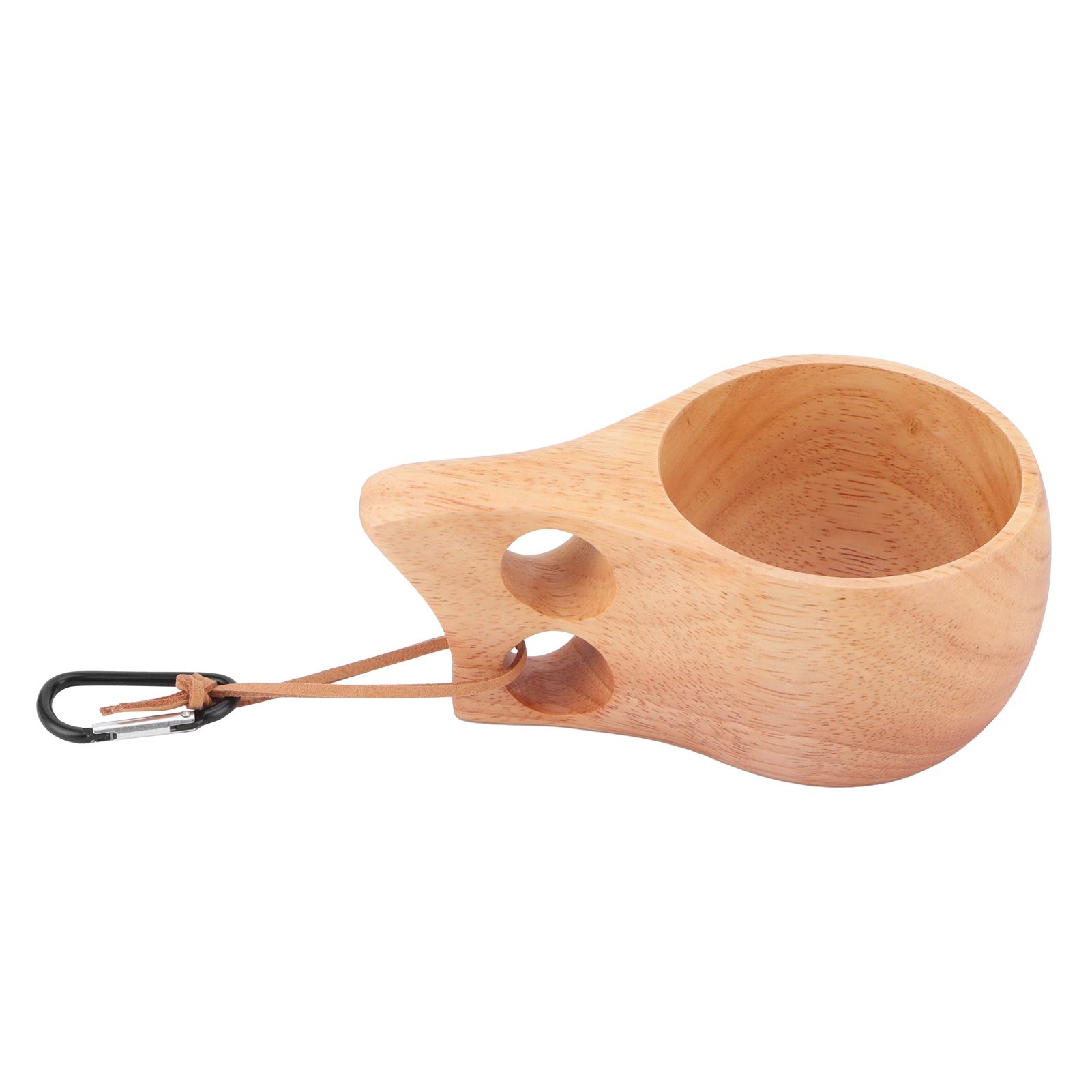200ml Wooden Cup Portable Nordic Style Milk Coffee Mug with Hanging Buckle for view 2