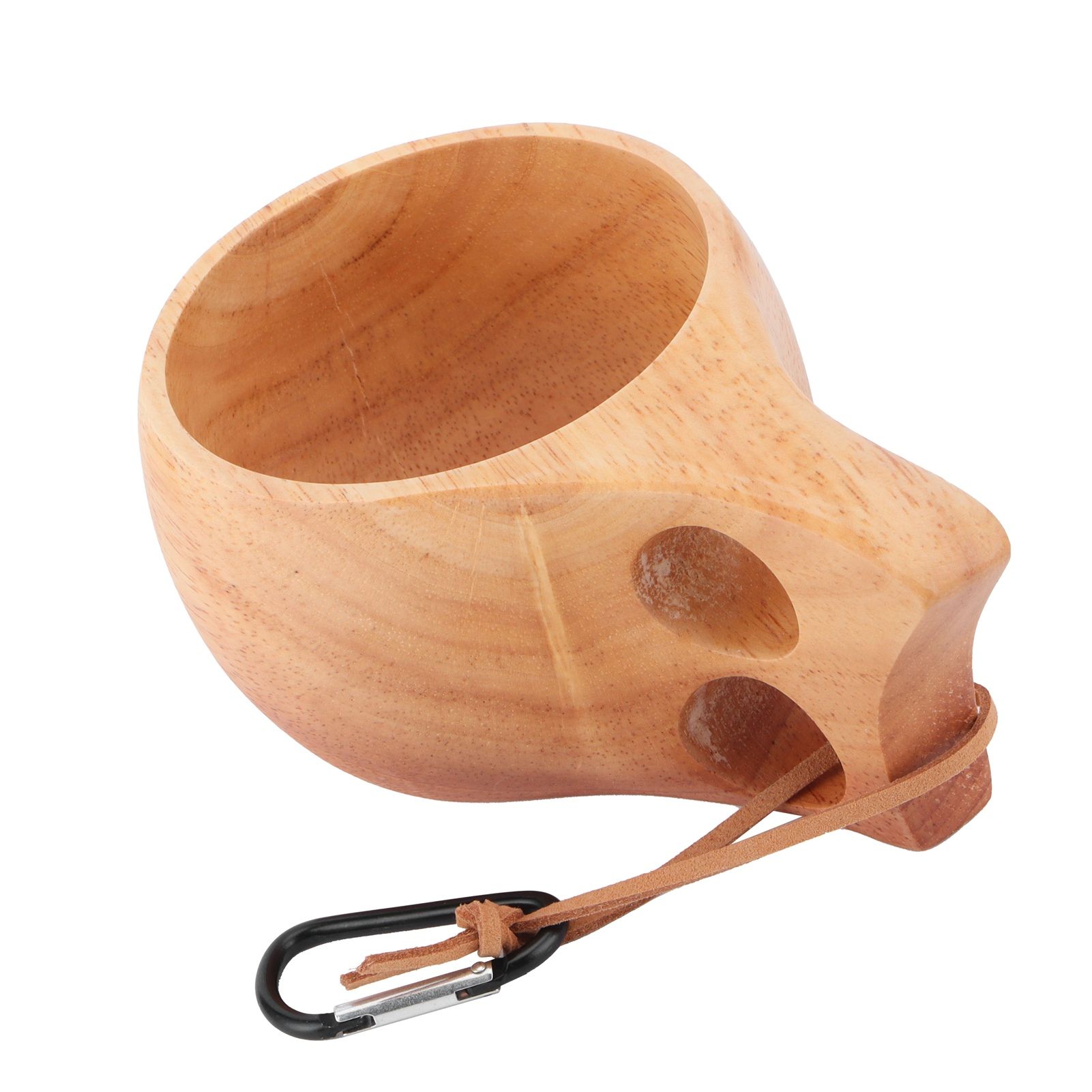 200ml Wooden Cup Portable Nordic Style Milk Coffee Mug with Hanging Buckle for view 8