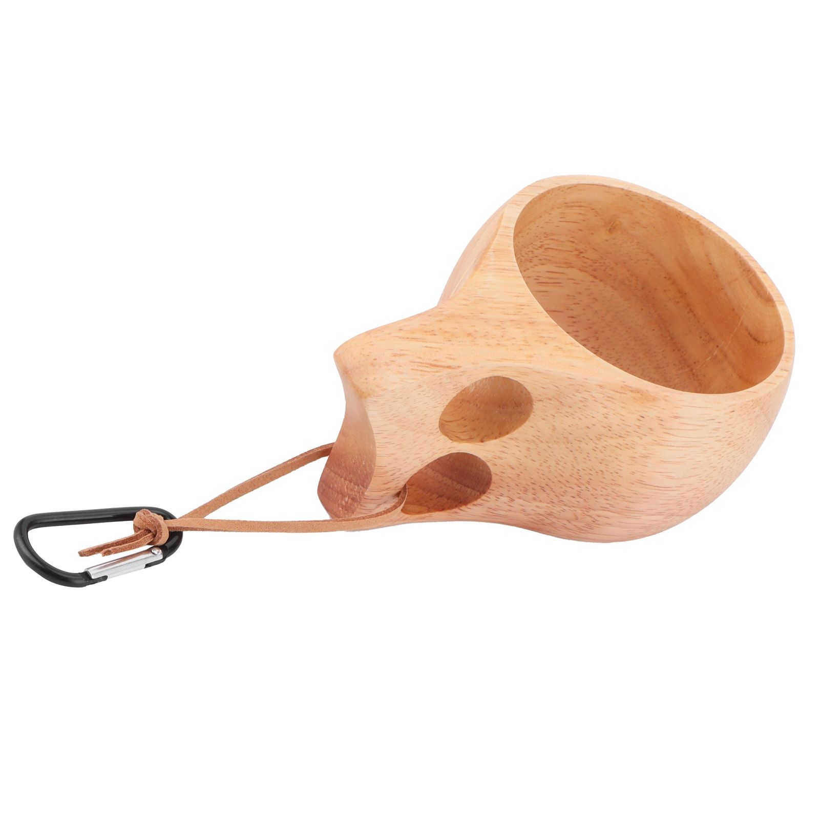 200ml Wooden Cup Portable Nordic Style Milk Coffee Mug with Hanging Buckle for view 9
