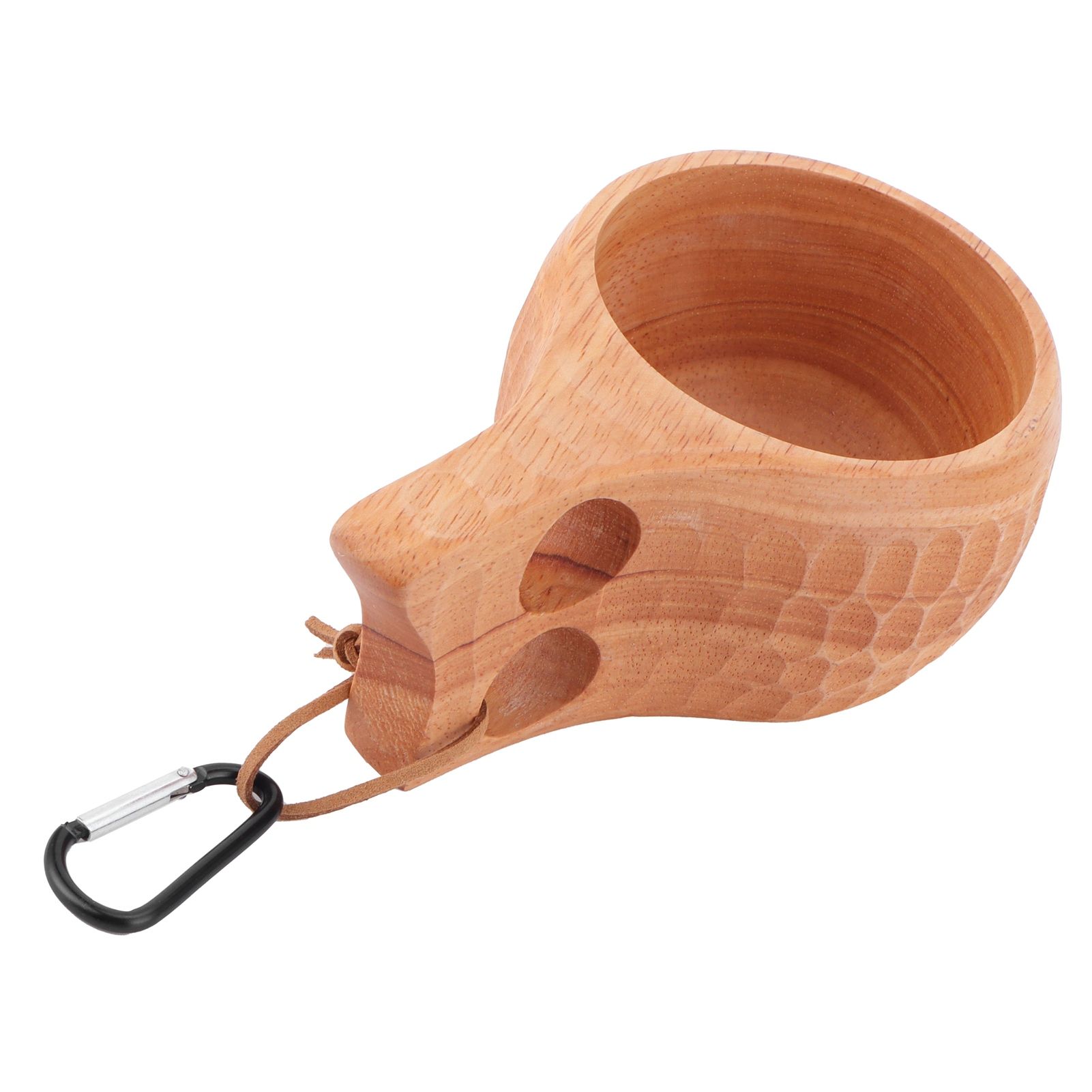 200ml Wooden Cup Portable Nordic Style Milk Coffee Mug with Hanging Buckle for