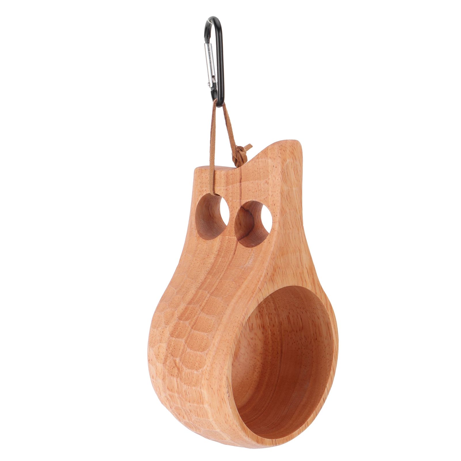 200ml Wooden Cup Portable Nordic Style Milk Coffee Mug with Hanging Buckle for view 2