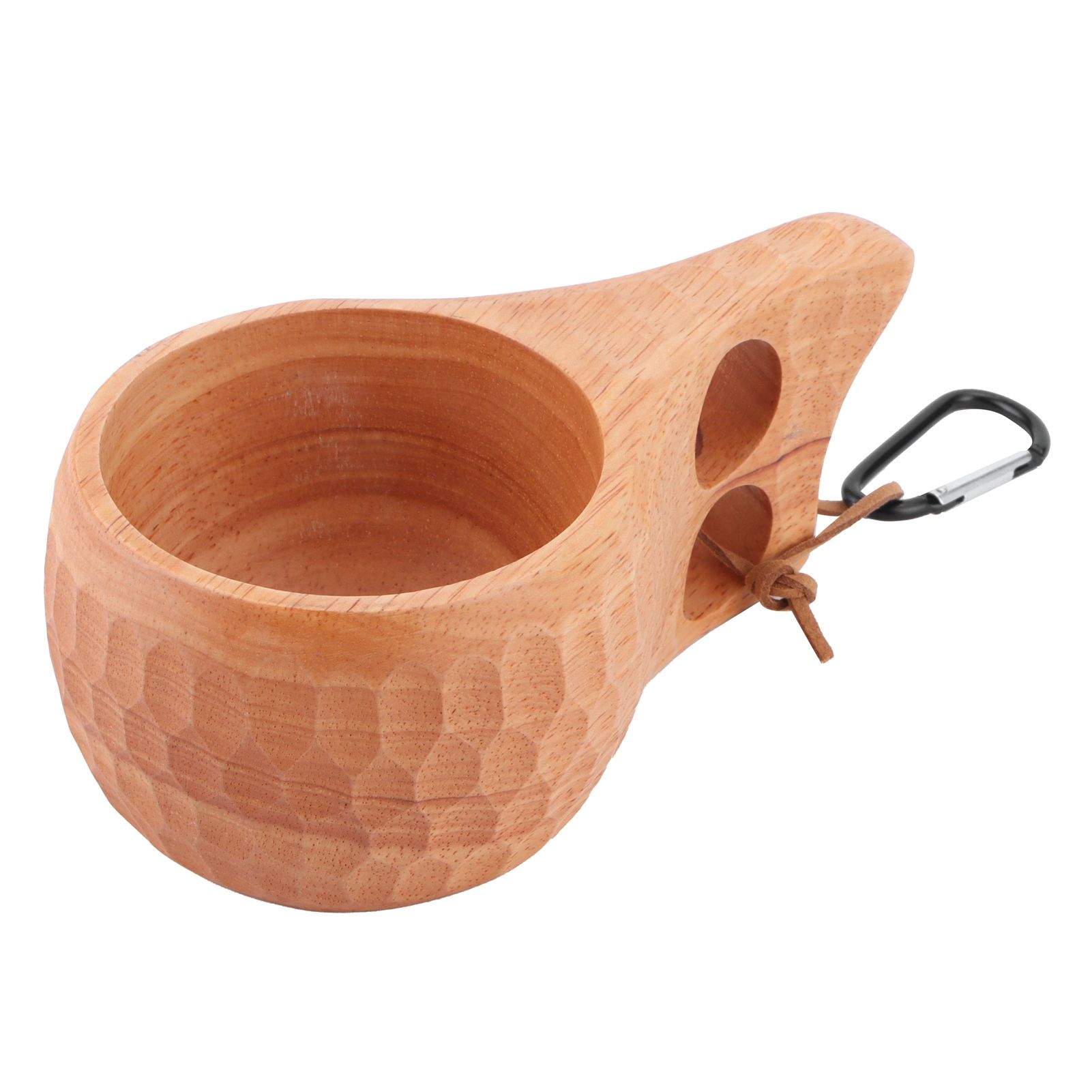 200ml Wooden Cup Portable Nordic Style Milk Coffee Mug with Hanging Buckle for view 3