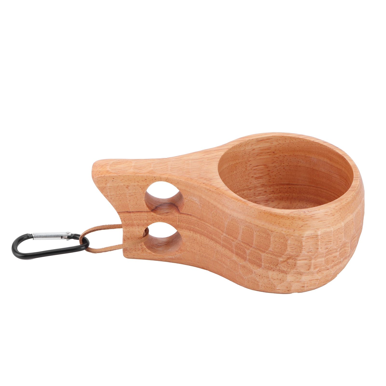 200ml Wooden Cup Portable Nordic Style Milk Coffee Mug with Hanging Buckle for view 4