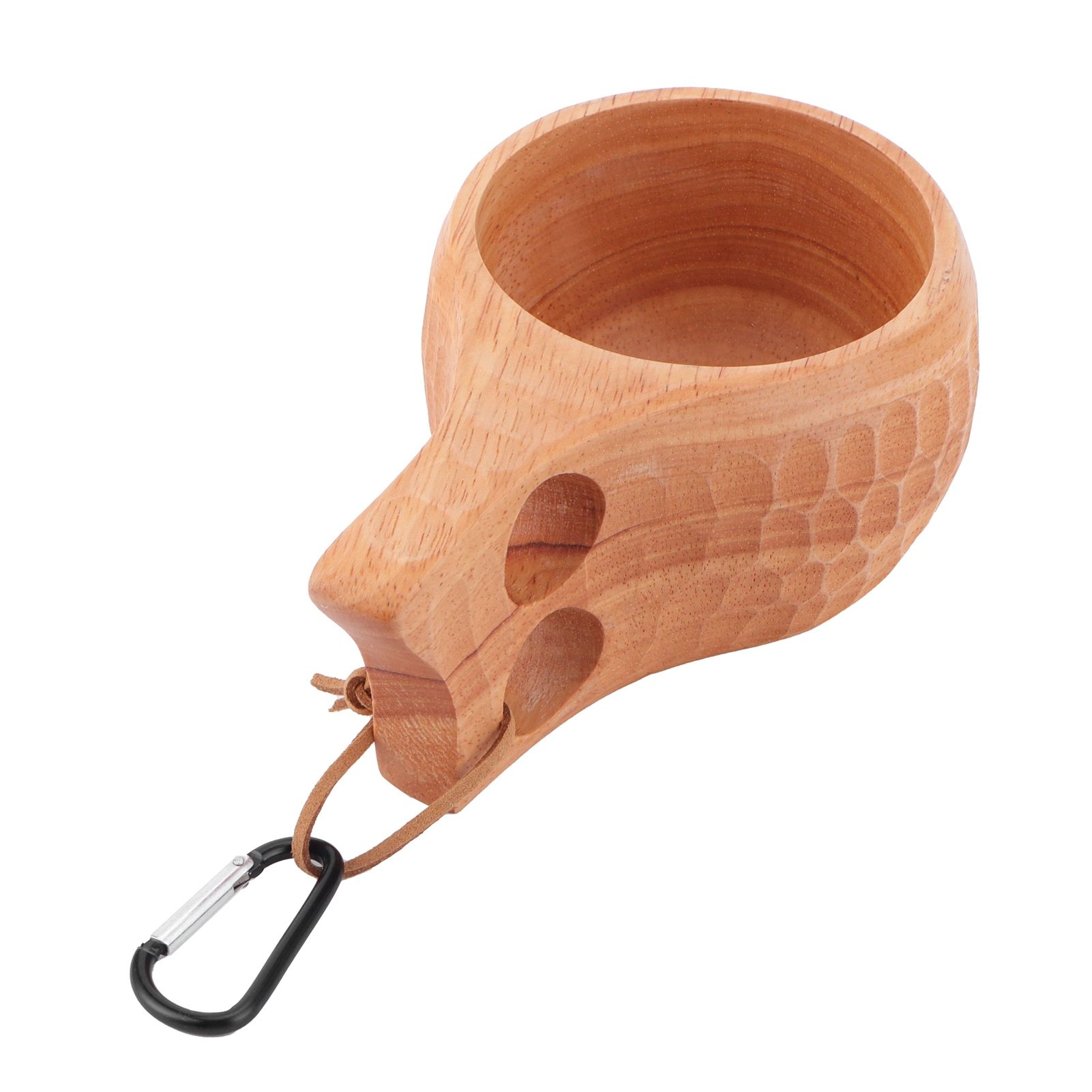 200ml Wooden Cup Portable Nordic Style Milk Coffee Mug with Hanging Buckle for view 5