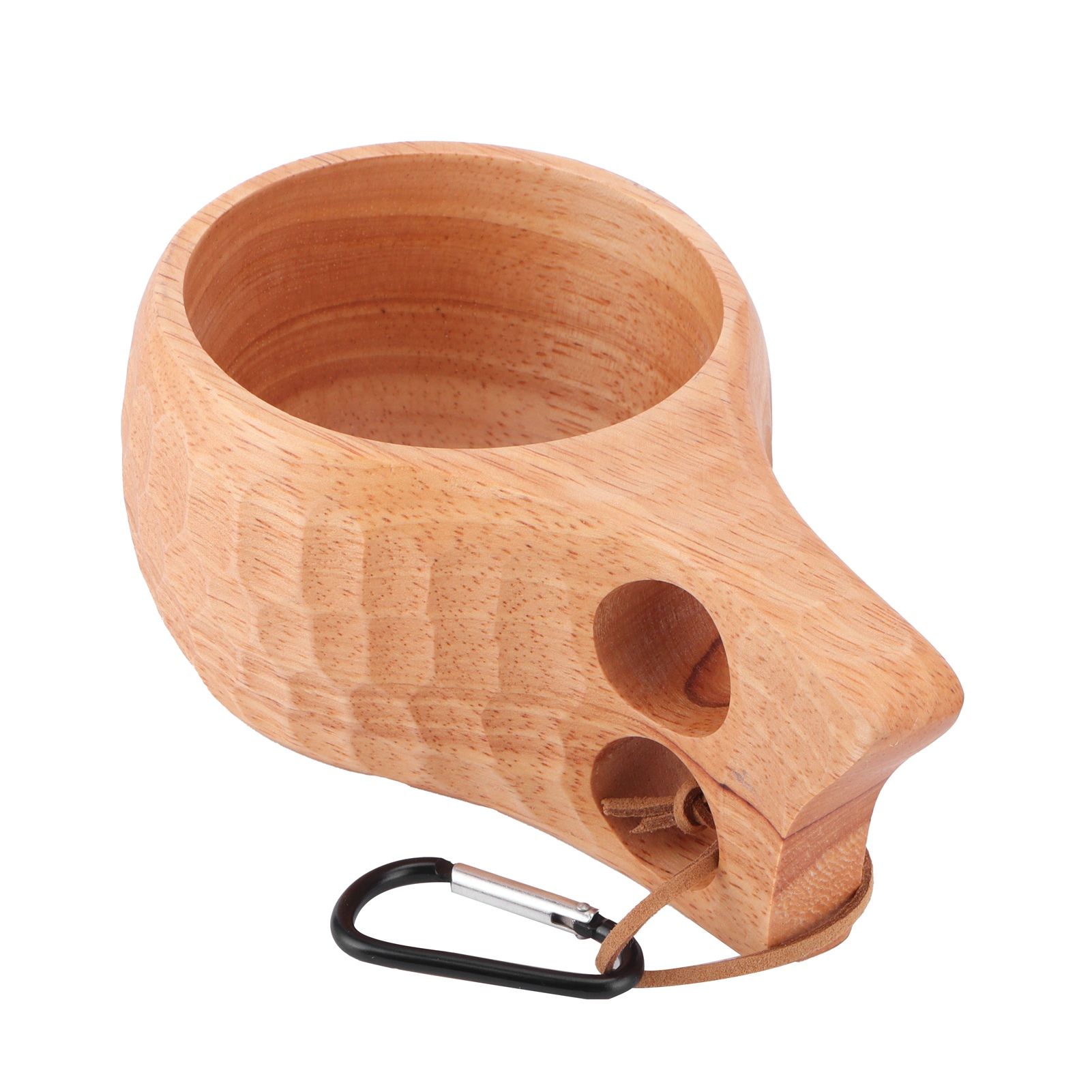 200ml Wooden Cup Portable Nordic Style Milk Coffee Mug with Hanging Buckle for view 6