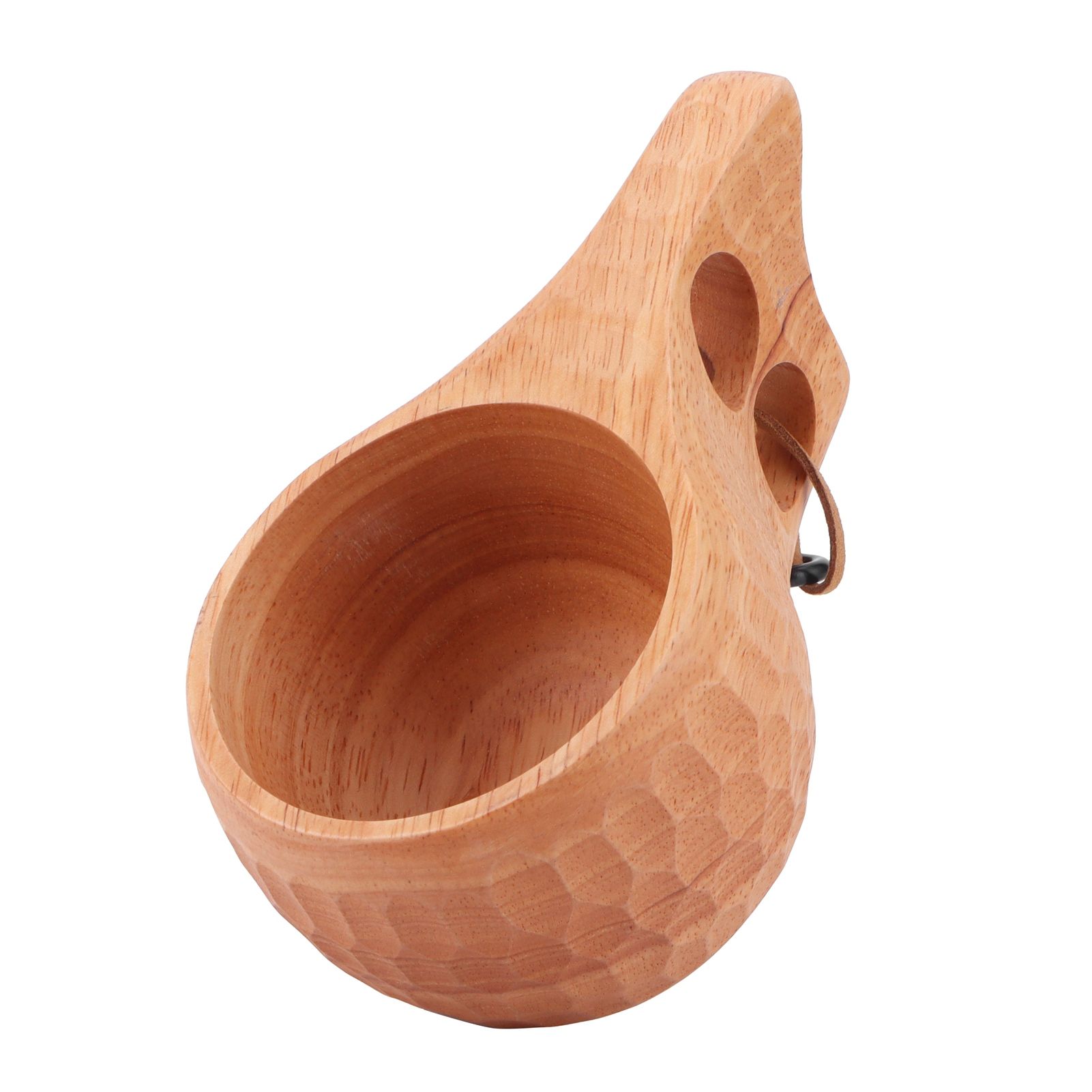 200ml Wooden Cup Portable Nordic Style Milk Coffee Mug with Hanging Buckle for view 7