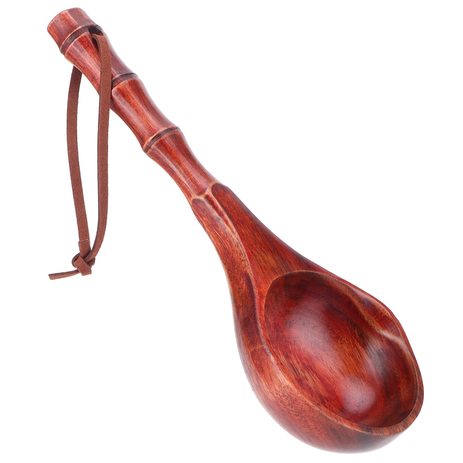Wooden Round Spoon Japanese Style Sauna Water Ladle Kitchen Soup Spoon Accessory view 6