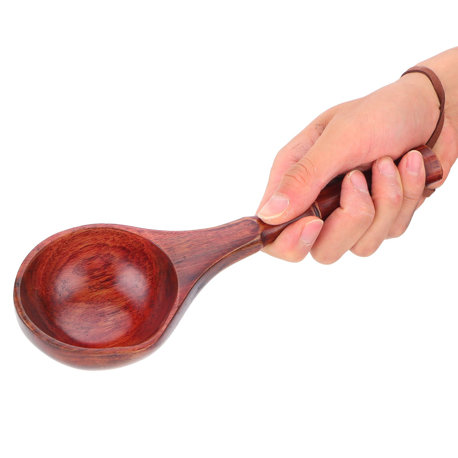 Wooden Round Spoon Japanese Style Sauna Water Ladle Kitchen Soup Spoon Accessory view 9