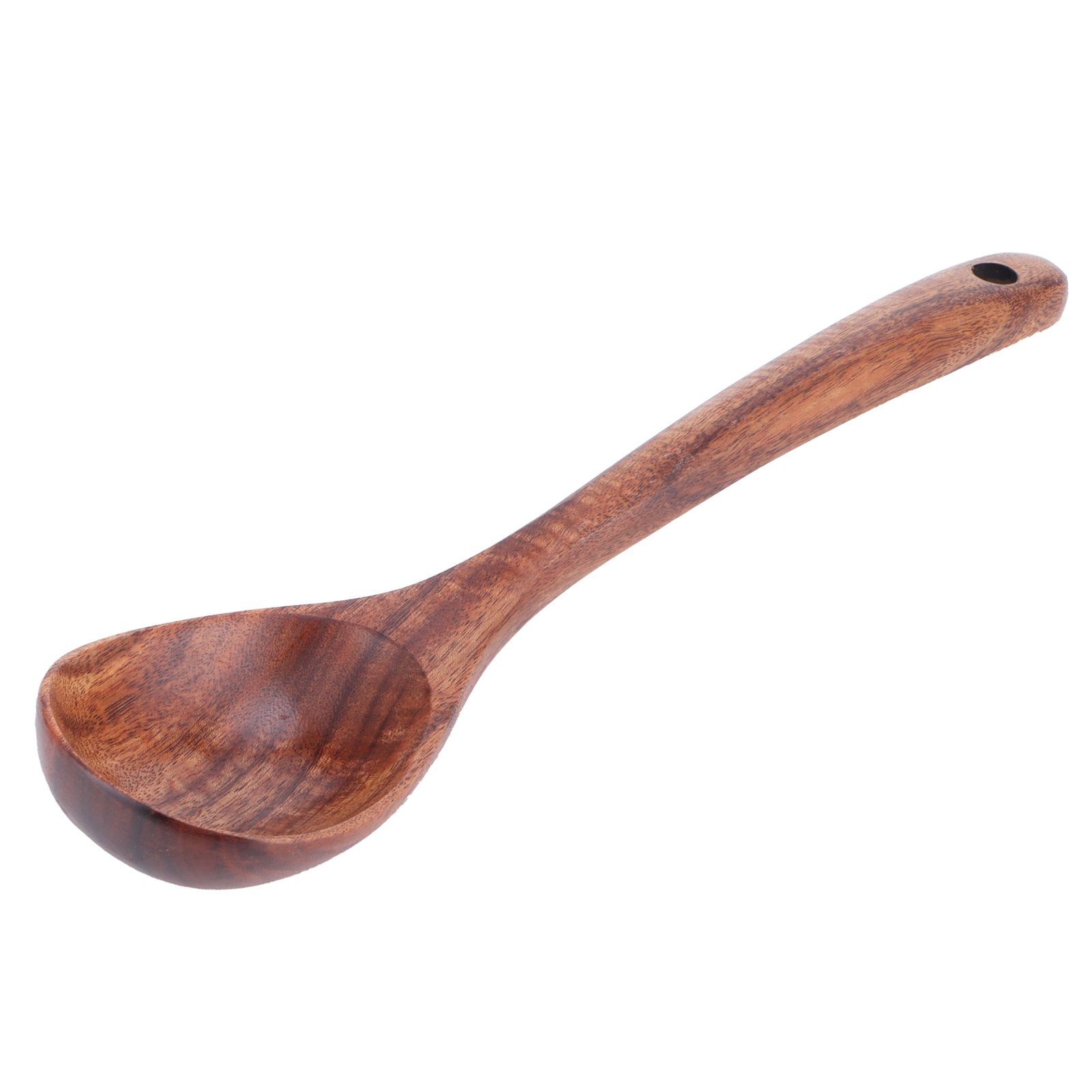 Teak Soup Spoon with Long Handle Food Grade Household Spoon for Home view 3